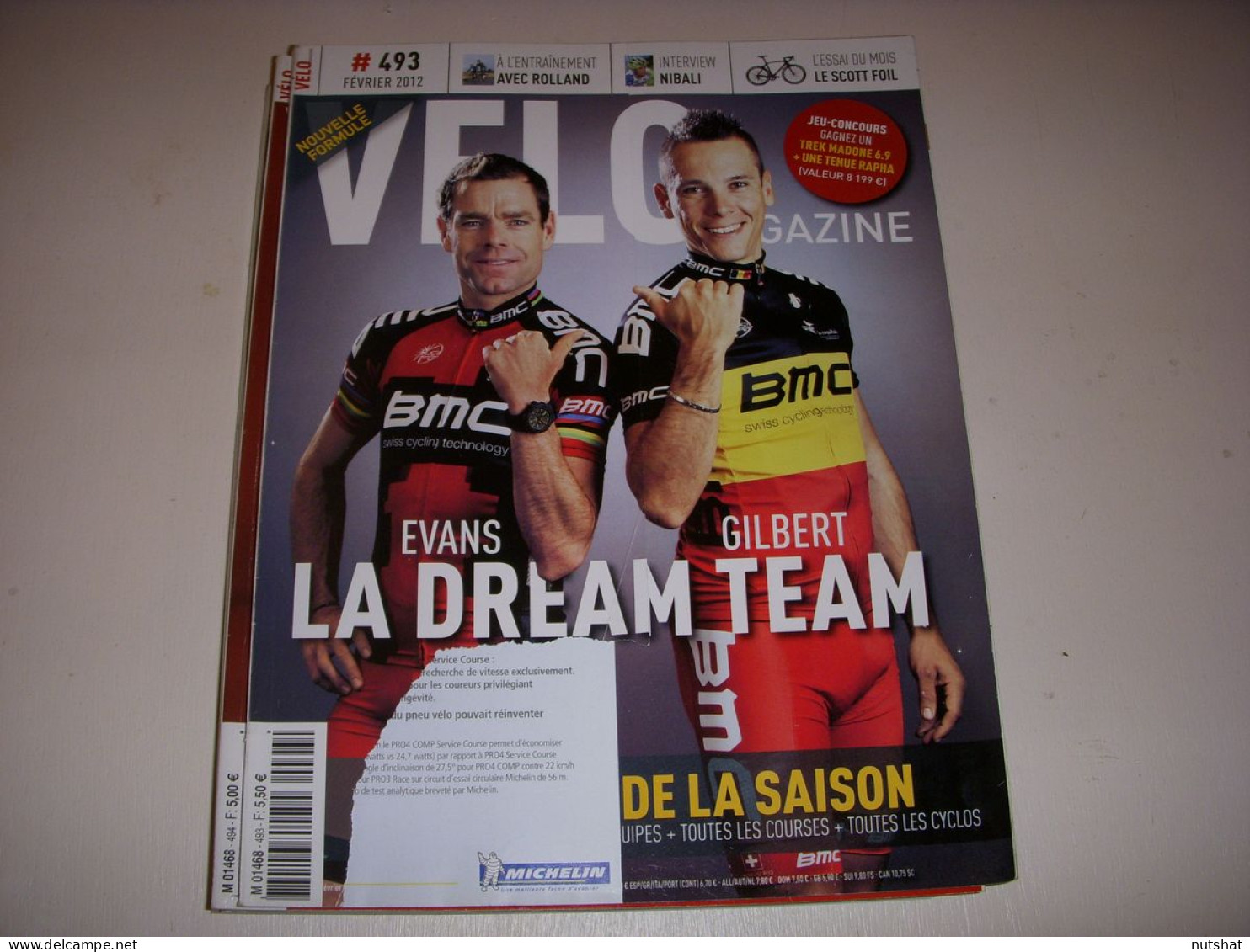 VELO MAG 493 12.2012 GUIDE SAISON EVANS GILBERT Fr. DUCREUX PISTE RICHTER          - Sport