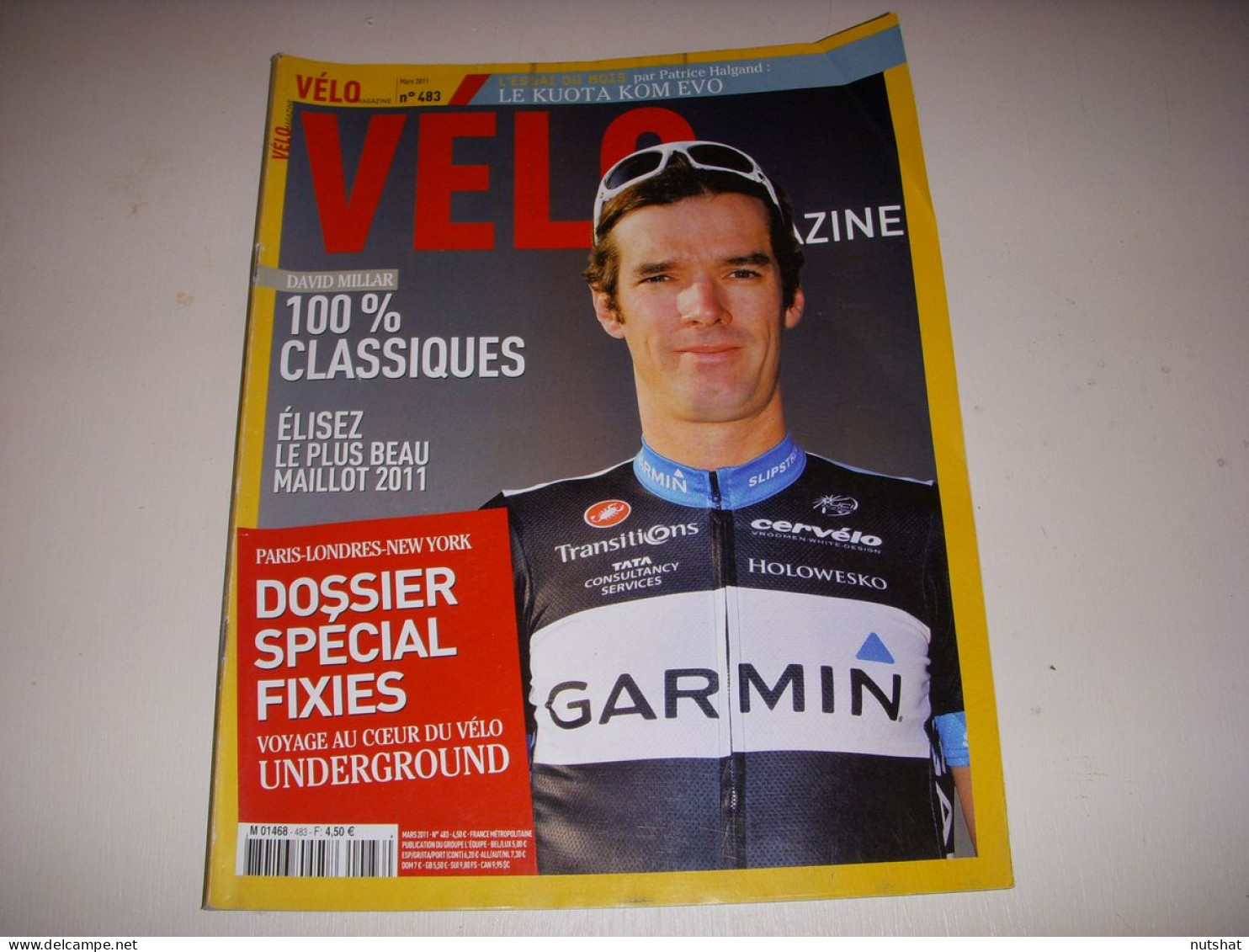 VELO MAG 483 03.2011 David MILLAR GUARDINI KOLOBNEV BRESCHEL RETRO Ch PELISSIER - Sport