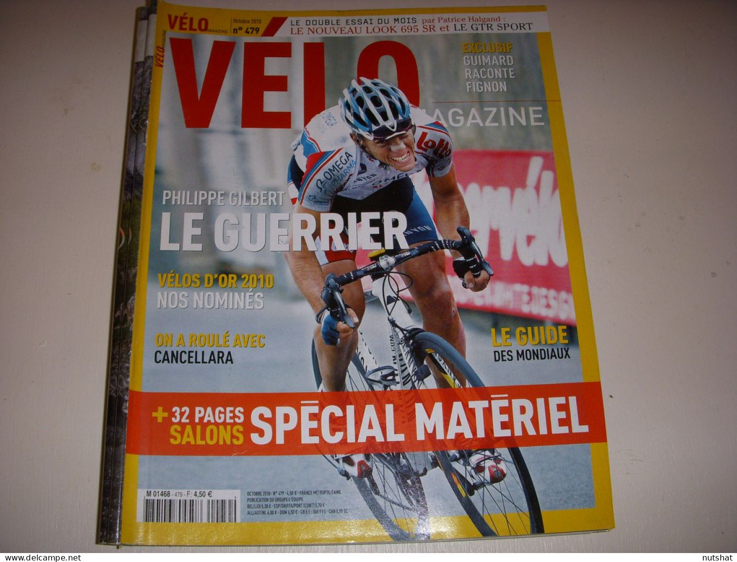 VELO MAG 479 10.2010 Philippe GILBERT CANCELLARA HOMMAGE à FIGNON SALONS CYCLE - Sport