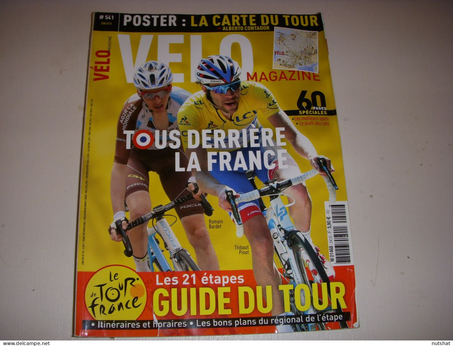 VELO MAG 541 06.2016 Le GUIDE Du TOUR ETAPES EQUIPES PROFILS BARDET PINOT - Sport