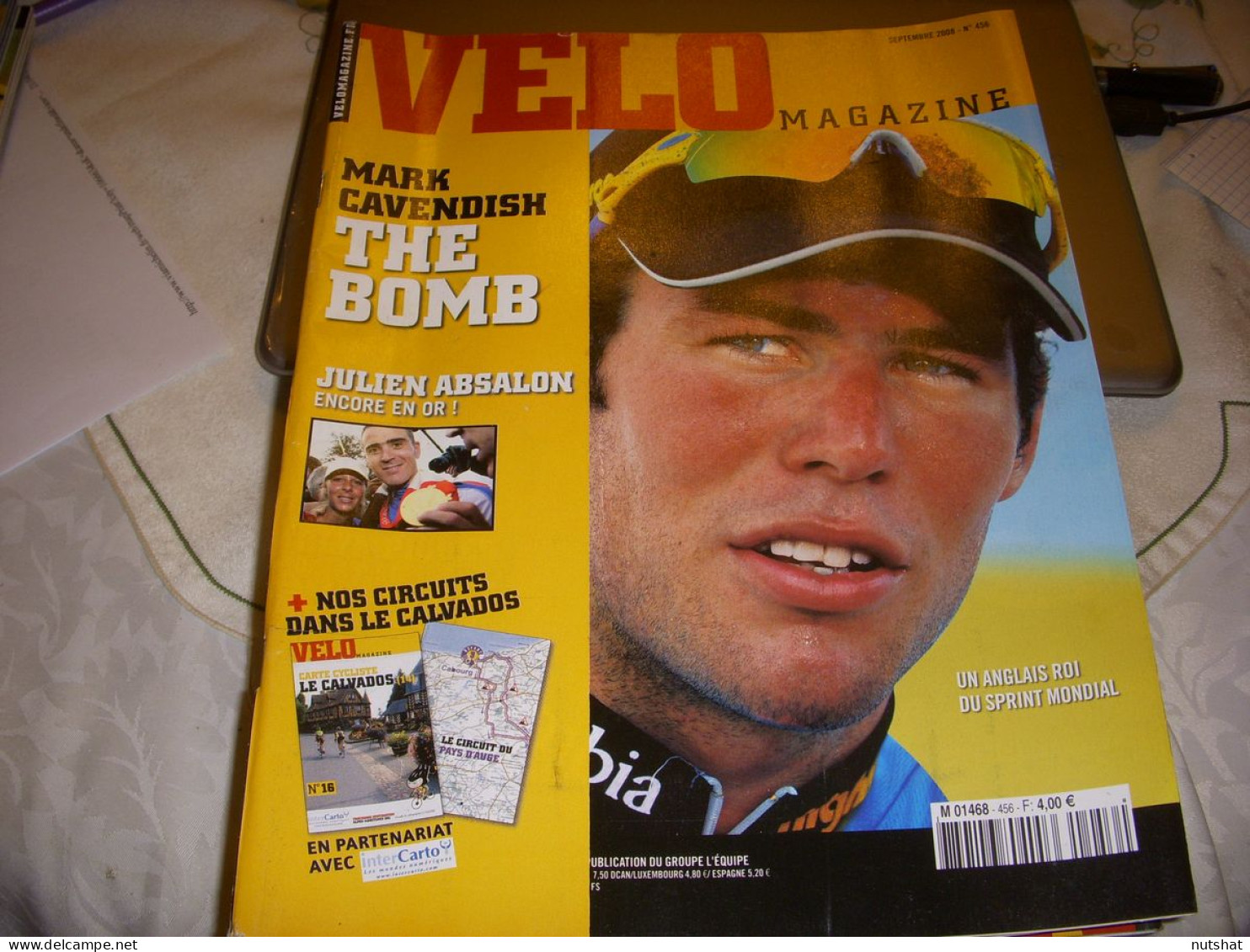 VELO MAG 456 09.2008 CAVENDISH JO ATHENES ABSALON DESSEL VERBRUGGHE VANDEVELDE - Sport