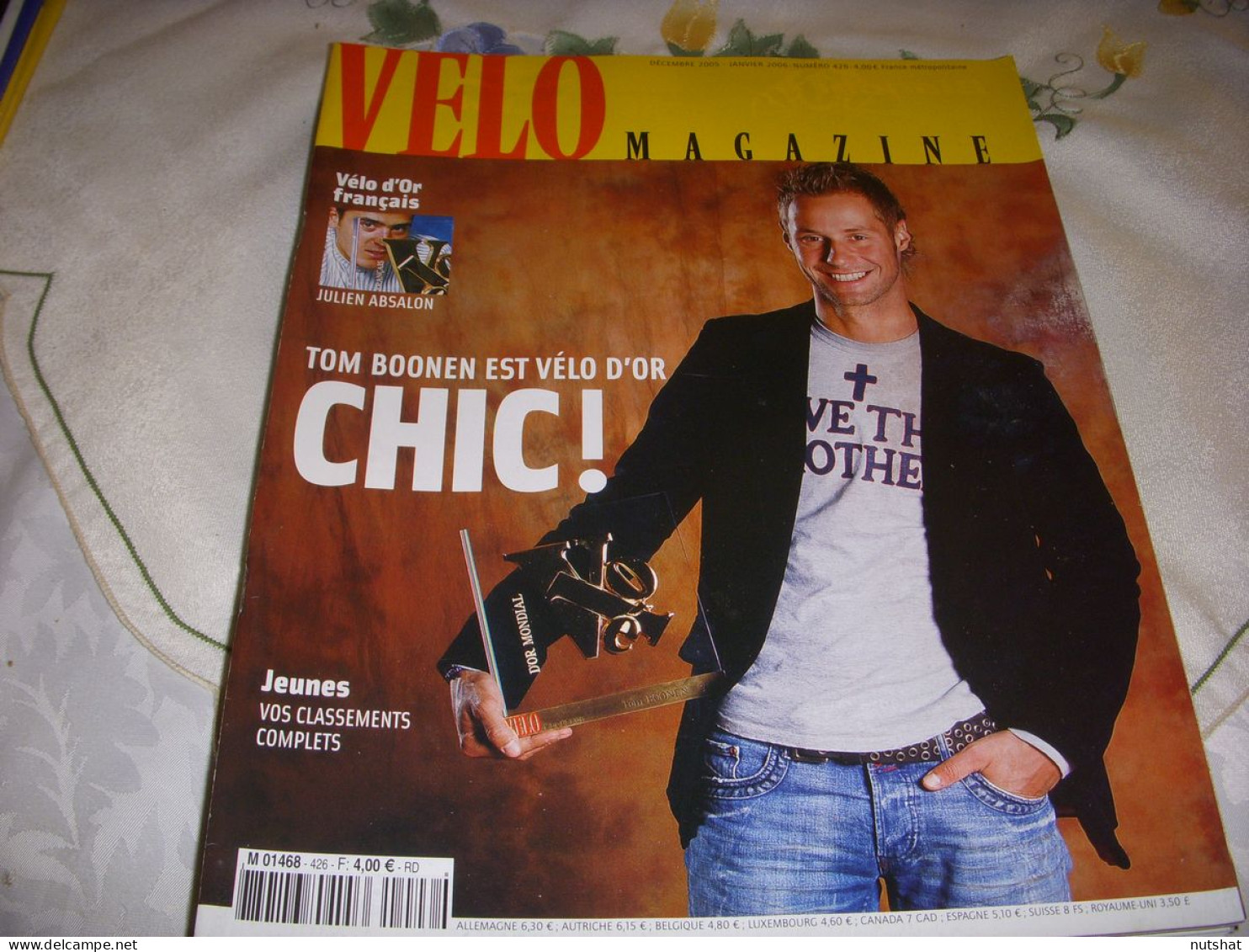 VELO MAG 426 12.2005 VELO OR BOONEN ABSALON Cyril GAUTIER HERAS SOUVENIRS 2005 - Sport