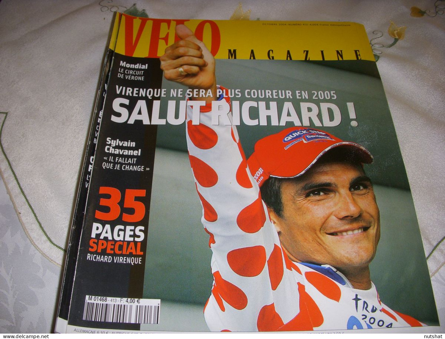 VELO MAG 413 10.2004 35p. SPECIAL VIRENQUE GOUBERT JALABERT CHAVANEL REBELLIN - Sport