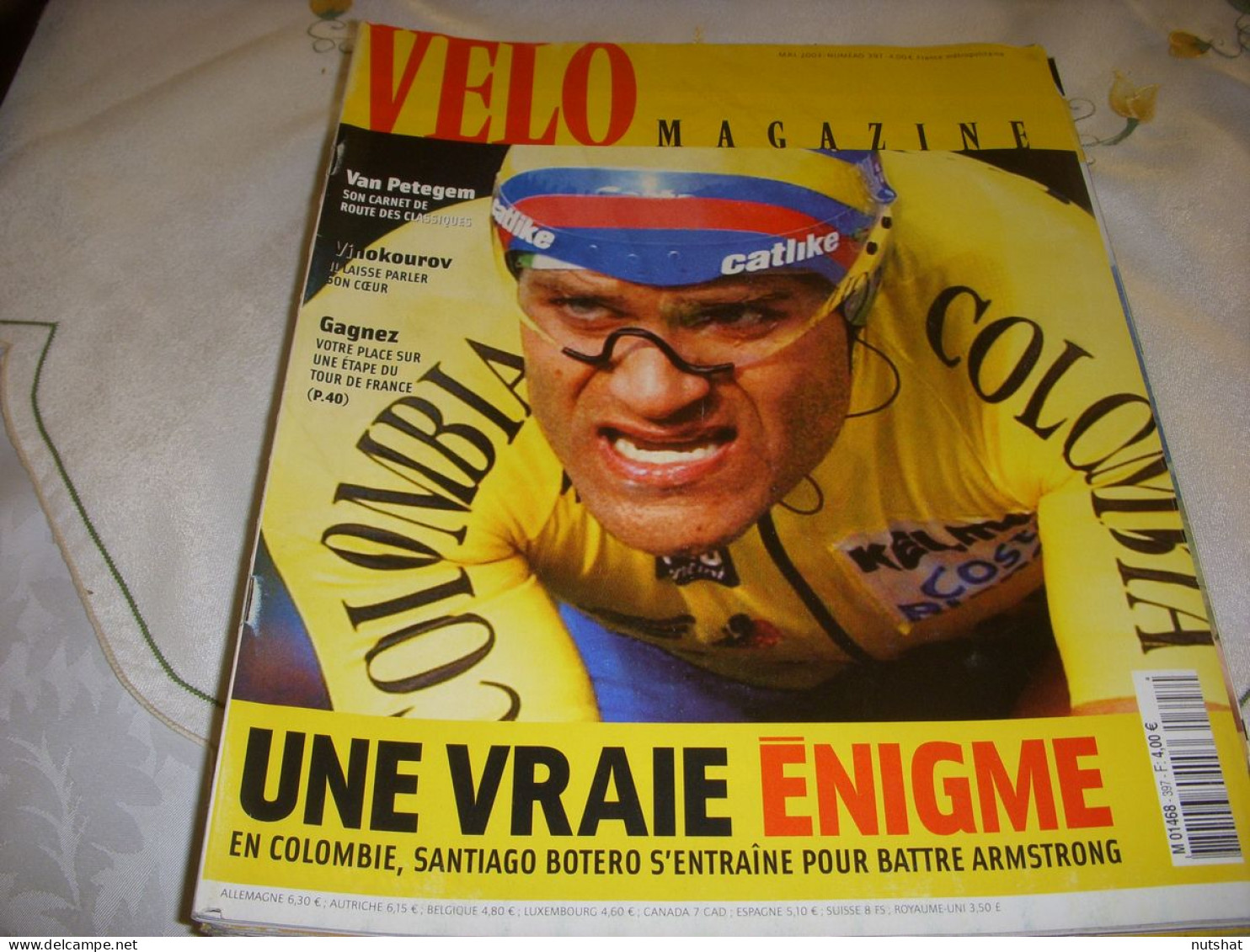 VELO MAG 397 05.2003 Santiago BOTERO VAN PETEGEM VINOKOUROV RETRO EQUIPE PEUGEOT - Sport