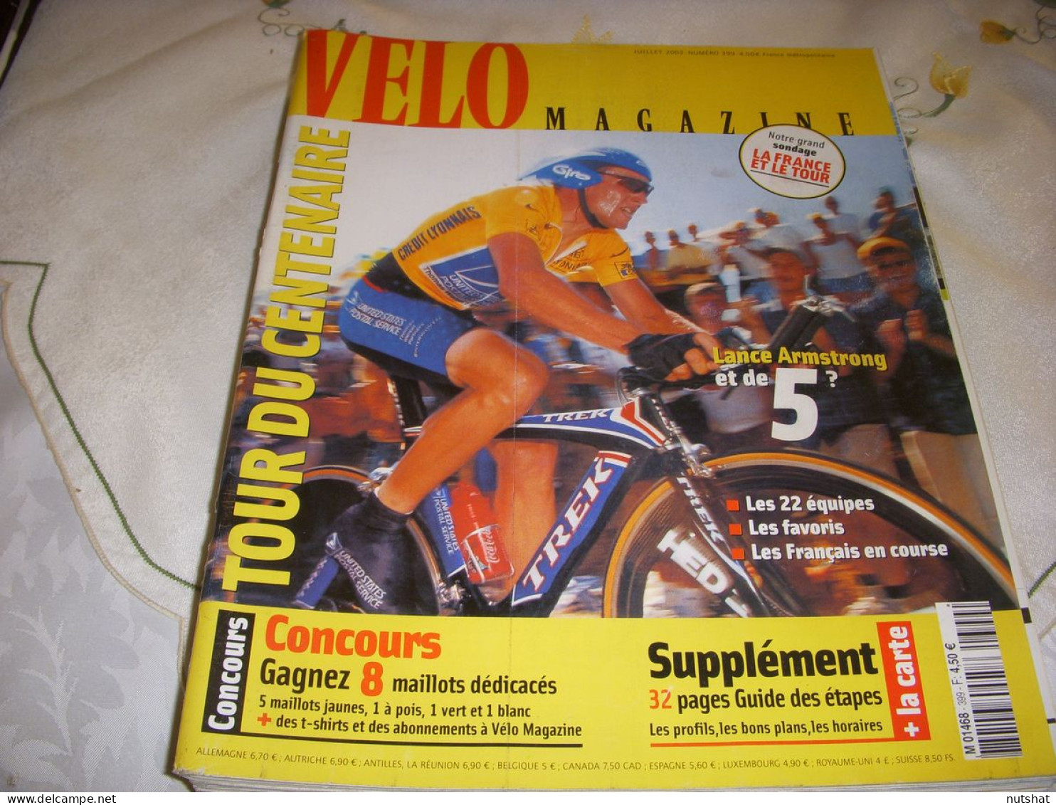 VELO MAG 399 07.2003 AVT TdF ETAPES PARCOURS HORAIRES PROFILS HAMILTON - Sport