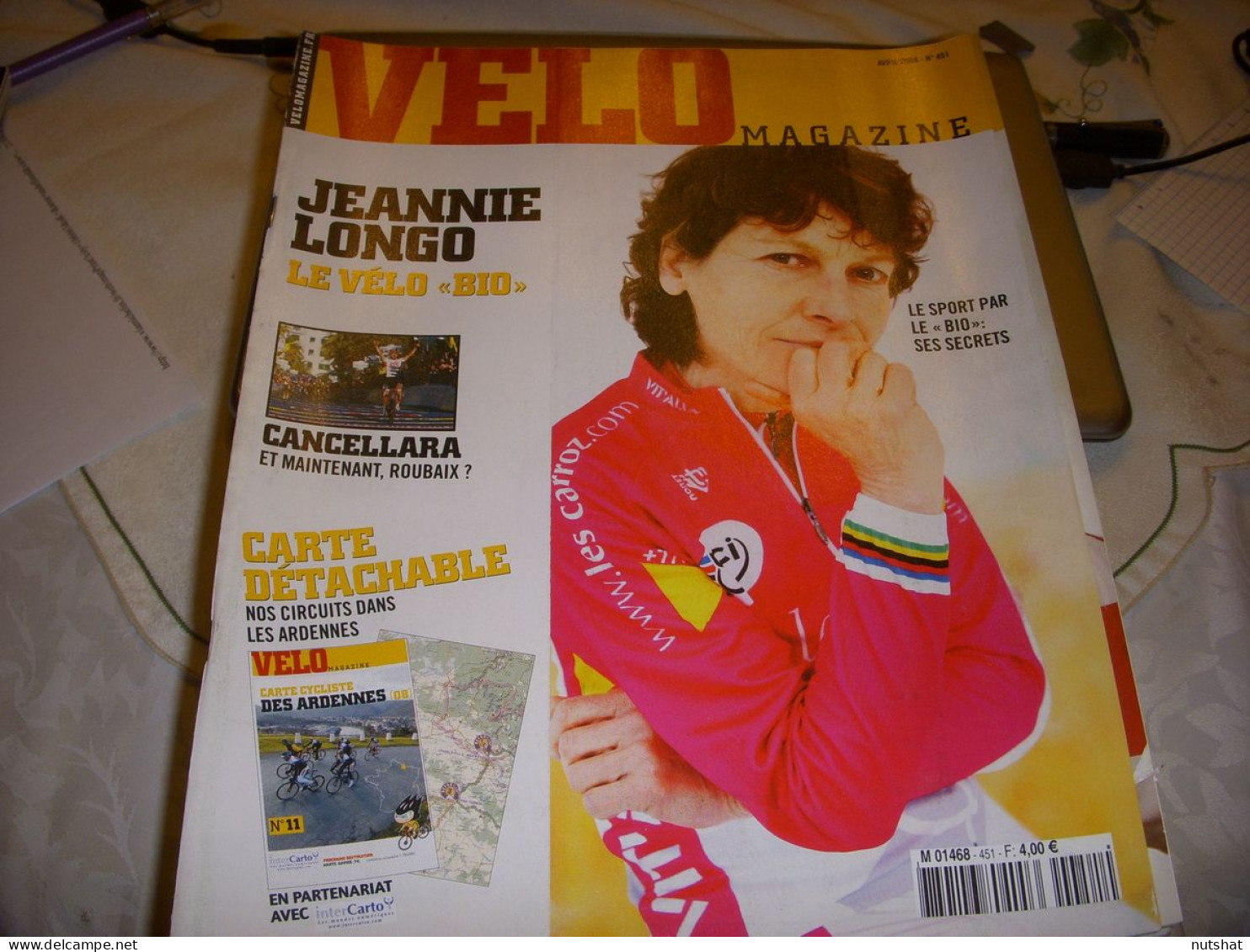 VELO MAG 451 04.2008 LONGO CANCELLARA O'GRADY SIMONI Philippe GILBERT BALLAN - Sport