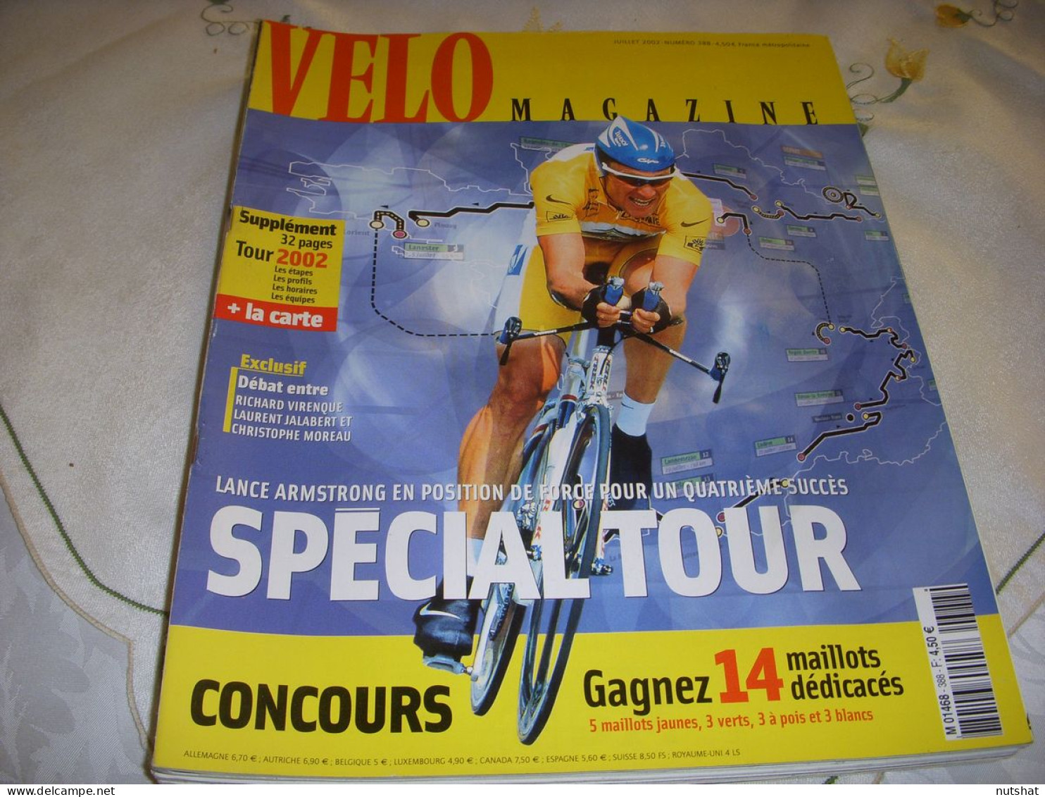 VELO MAG 388 07.2002 AVT TdF ETAPES PARCOURS HORAIRES PROFILS VIRENQUE - Sport