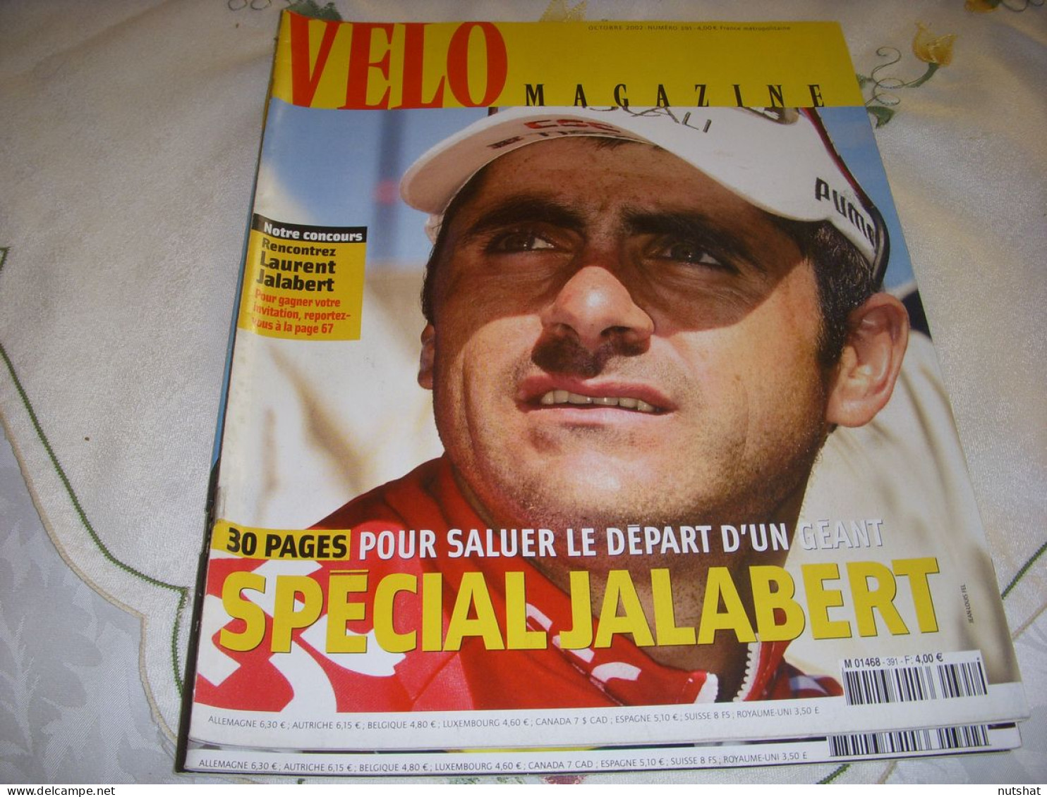 VELO MAG 391 10.2002 30 PAGES SPECIAL JALABERT VELO En AUSTRALIE Mc EWEN COOKE - Sport