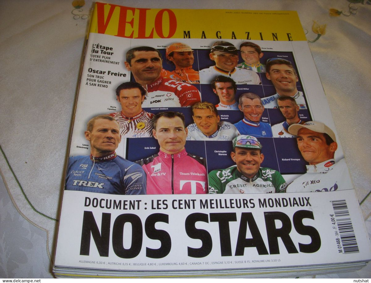 VELO MAG 384 03.2002 LES 100 MEILLEURS MONDIAUX Oscar FREIRE Cédric VASSEUR - Sport