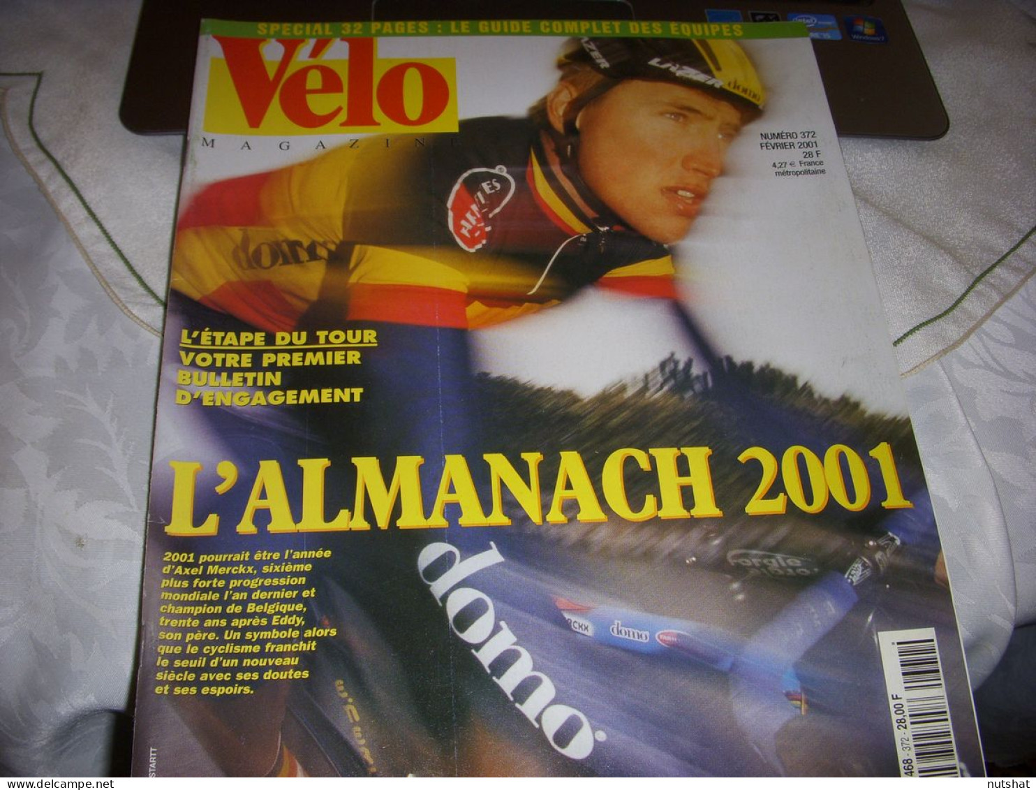 VELO MAG 372 02.2001 Axel MERCKX CALENDIER EQUIPES 2001 HOMMAGE à Jacques GODDET - Sport