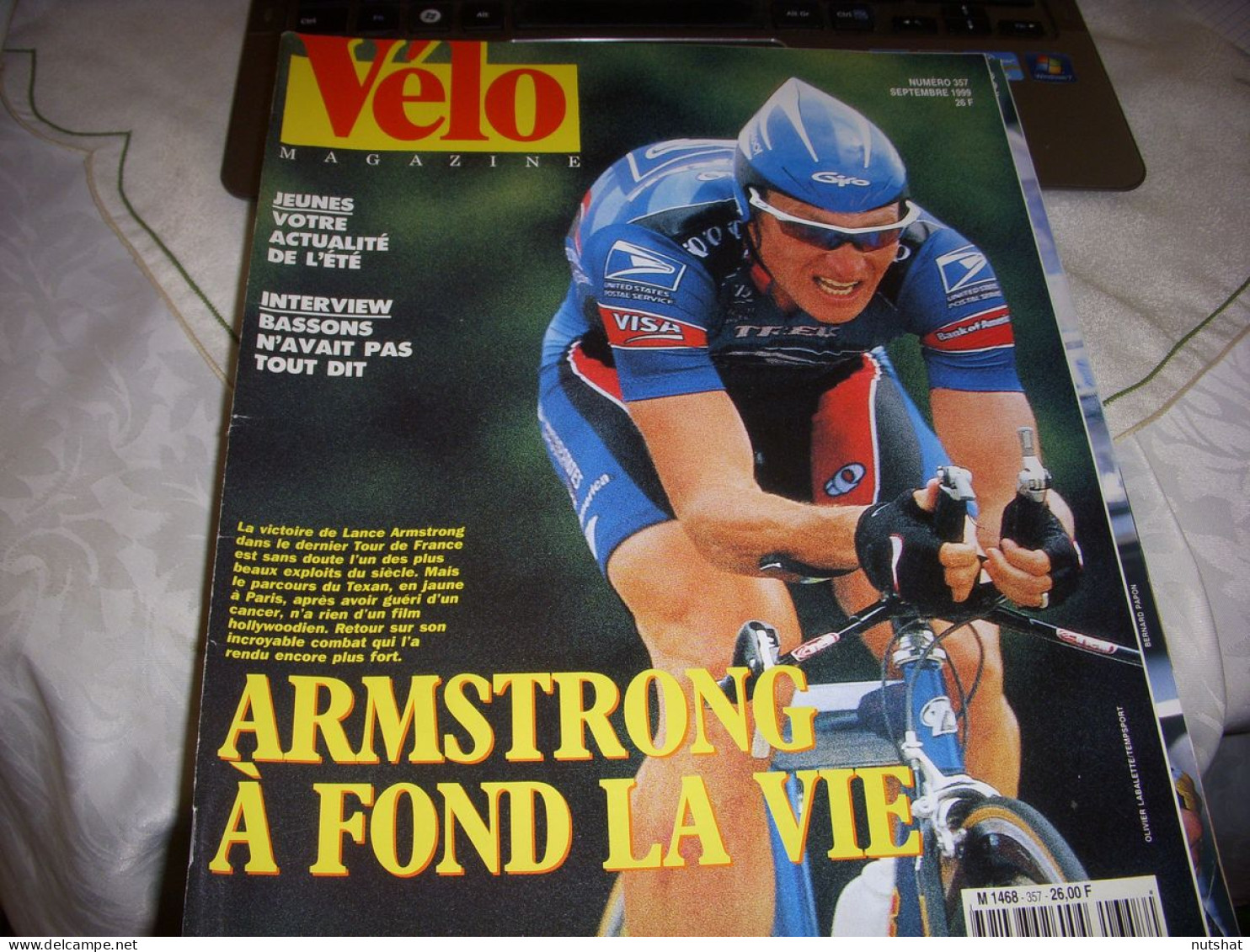 VELO MAG 357 09.1999 ARMSTRONG Christophe BASSONS ESCARTIN Eqpe BANESTO VIRENQUE - Sport