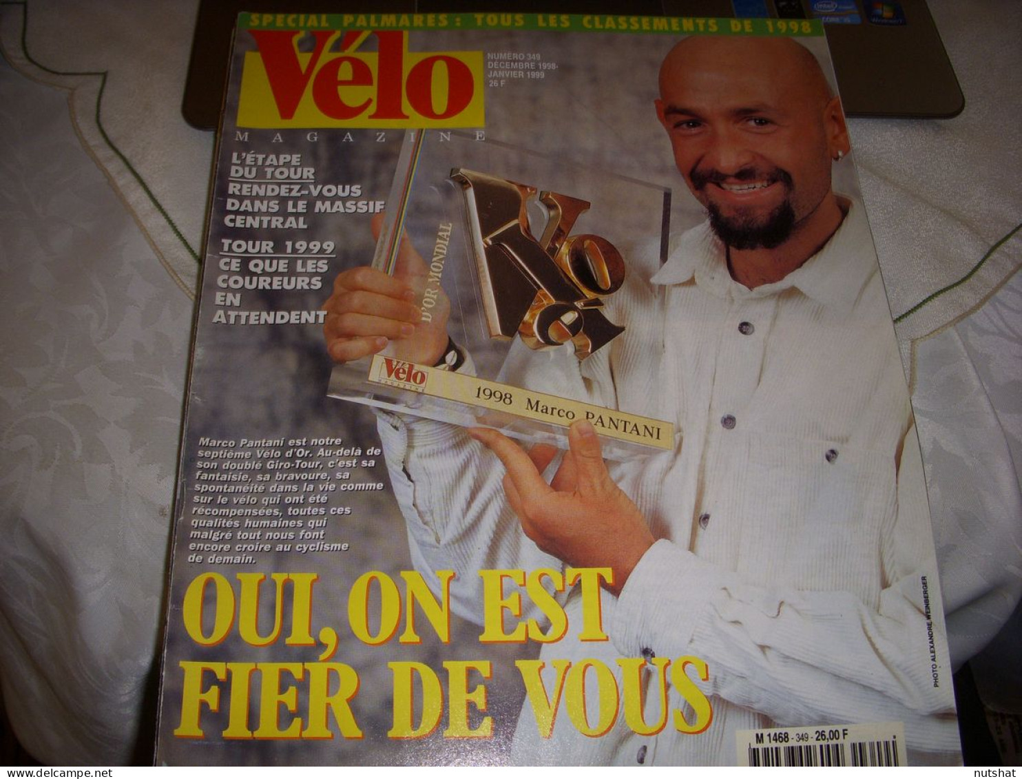 VELO MAG 349 12.1998 VELO OR PANTANI Florian ROUSSEAU ARMSTRONG BILAN SAISON 98 - Sport