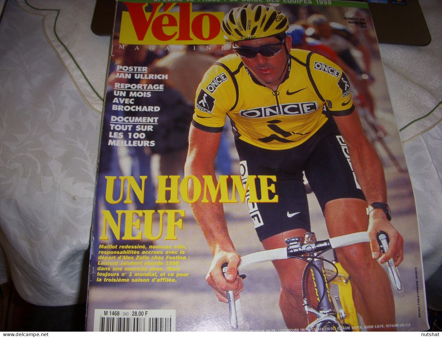 VELO MAG 340 03.1998 BROCHARD JALABERT AGNOLUTTO CIPOLLINI Les EQUIPES 1998 - Sport