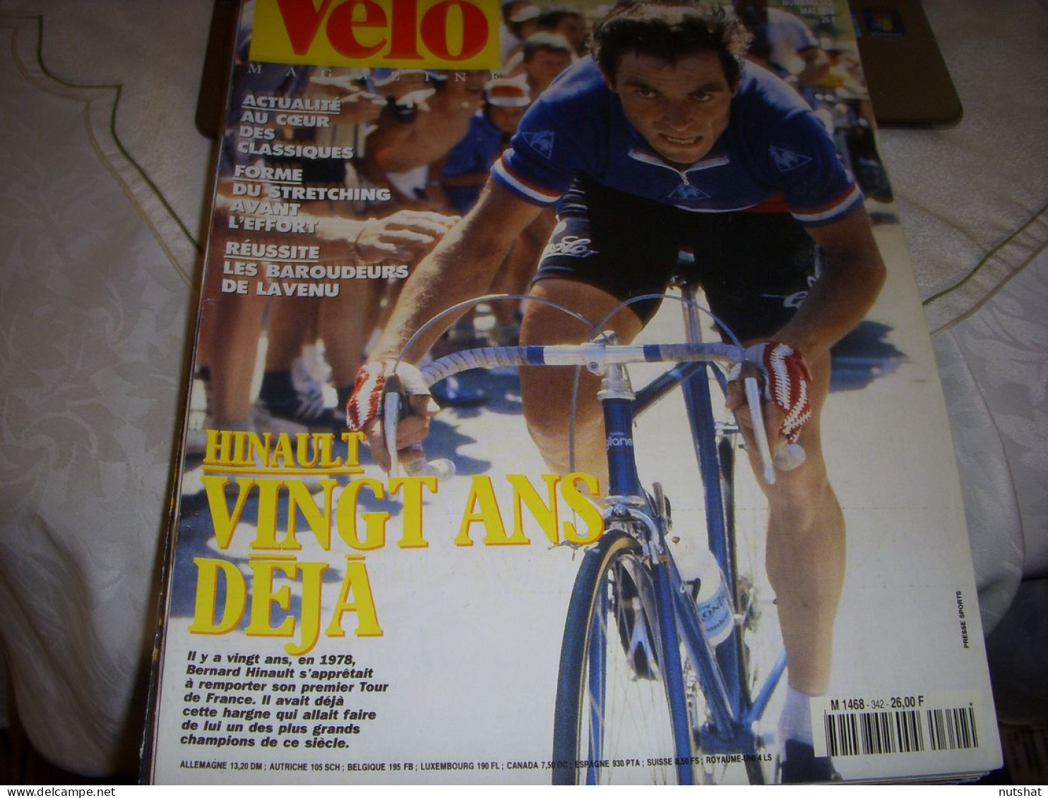 VELO MAG 342 05.1998 SPECIAL HINAULT 20 ANS DEJA CLASSIQUES JALABERT Ch MOREAU - Sport