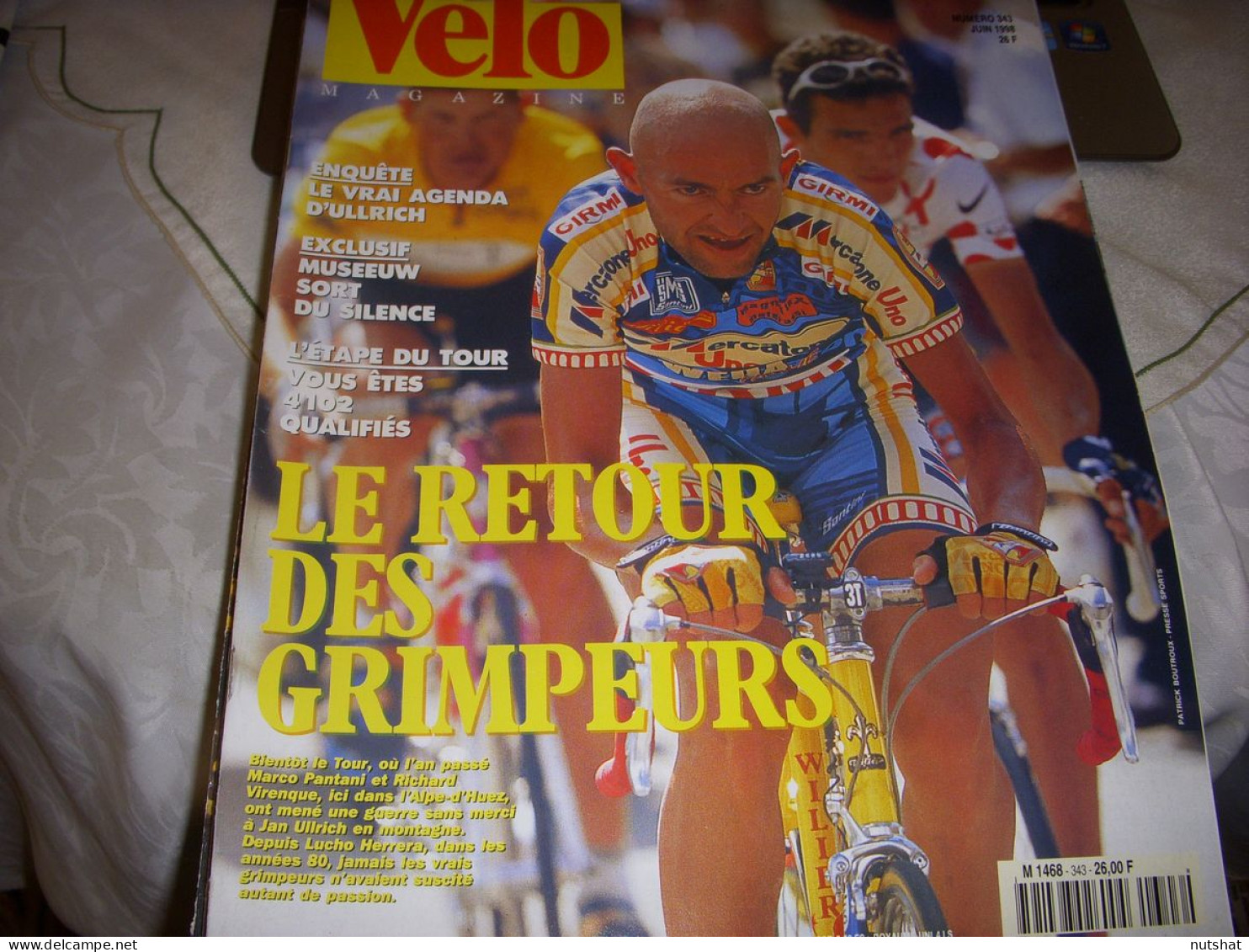 VELO MAG 343 06.1998 PANTANI VIRENQUE ULLRICH MUSEEUW Le CYCLISME IRLANDAIS - Sport