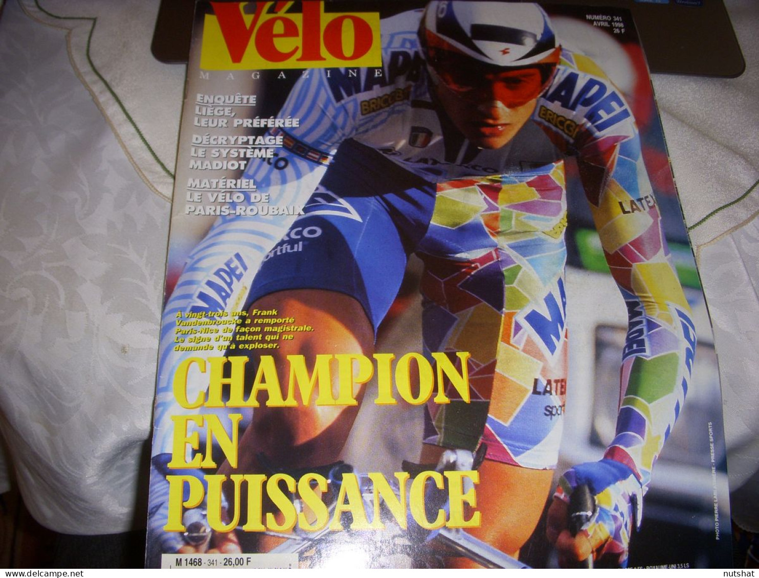 VELO MAG 341 04.1998 VANDENBROUCKE EQUIPE FDJ RETRO 1987 LBL TCHMIL - Sport