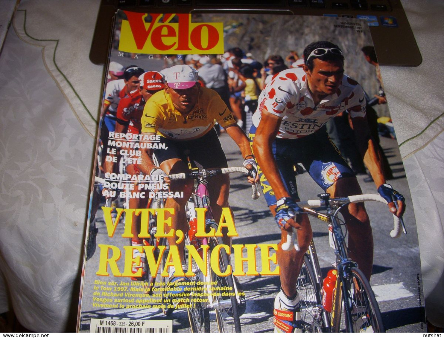 VELO MAG 335 09.1997 VIRENQUE ULLRICH ZABEL BARTHE RETRO 1975 PISTE MORELON - Sport