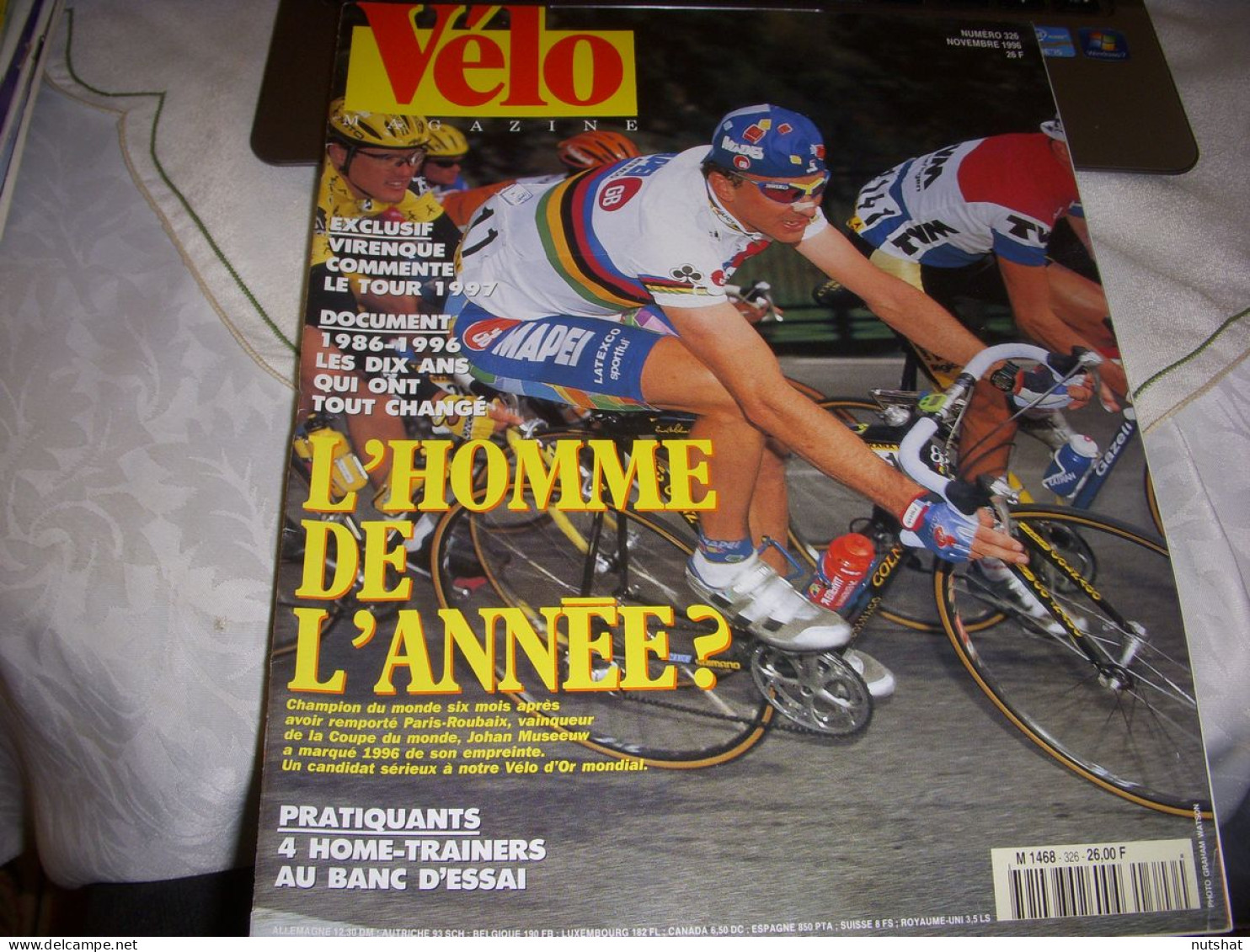 VELO MAG 326 11.1996 CHPT MONDE 1er MUSEEUW VUELTA 1er ZULLE RETRO 1986 à 1996 - Sport