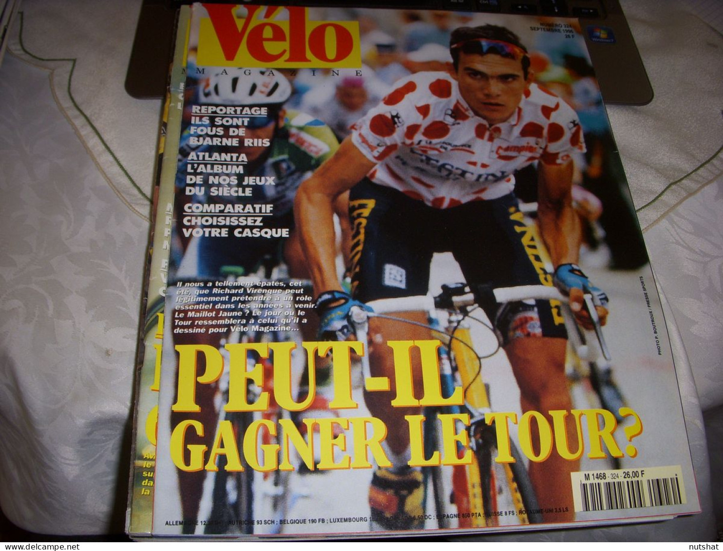 VELO MAG 324 09.1996 VIRENQUE JO ATLANTA LONGO Pascal RICHARD MORT FUENTE - Deportes