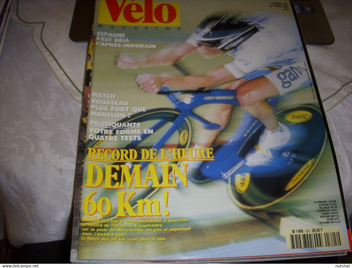 VELO MAG 325 10.1996 RECORD HEURE BOARDMAN 56,375 RETRO CHPT MONDE 1966 ALTIG - Deportes