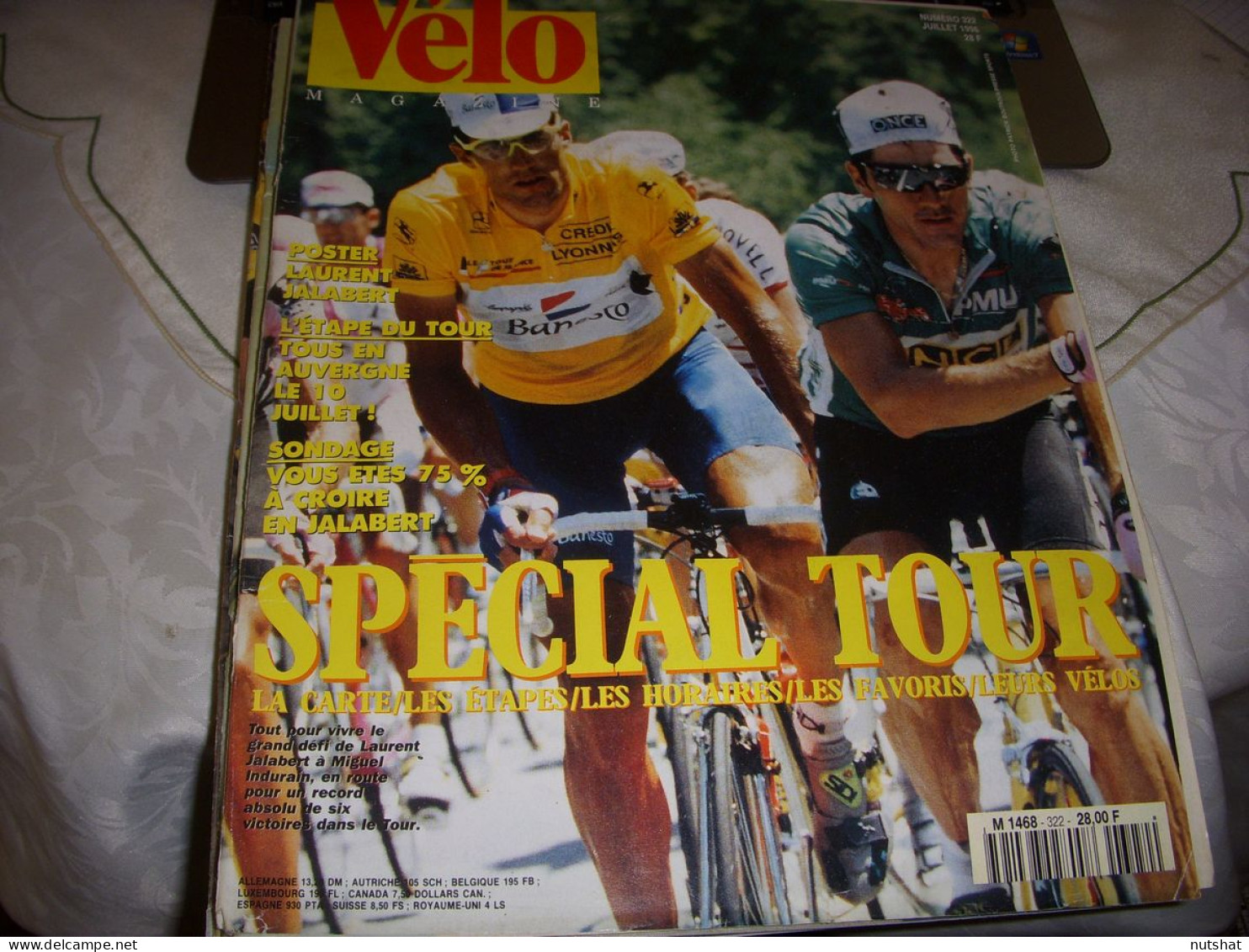 VELO MAG 322 07.1996 AVT TOUR De FRANCE ETAPES PARCOURS HORAIRE PROFILS JALABERT - Sport