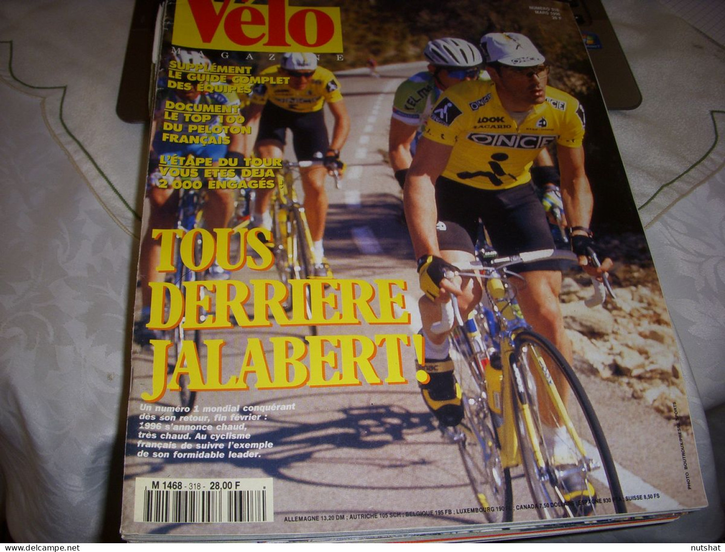 VELO MAG 318 03.1996 JALABERT CALENDRIER EQUIPES BERZIN MAGNIEN PELOTON FRANCE - Sport