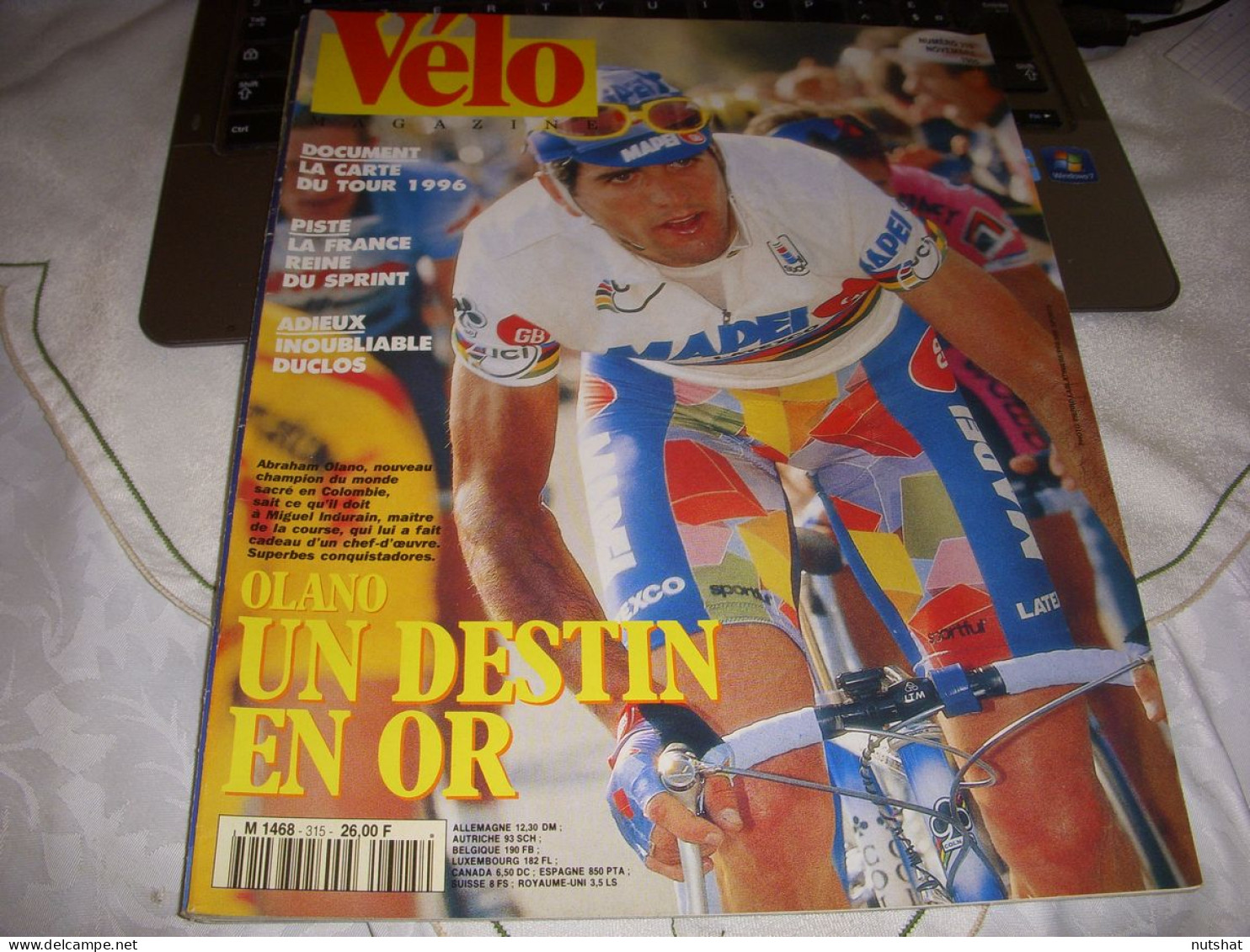 VELO MAG 315 11.1995 CHPT MONDE 1er OLANO DUCLOS PISTE BALLANGER Fred MAGNE - Sport