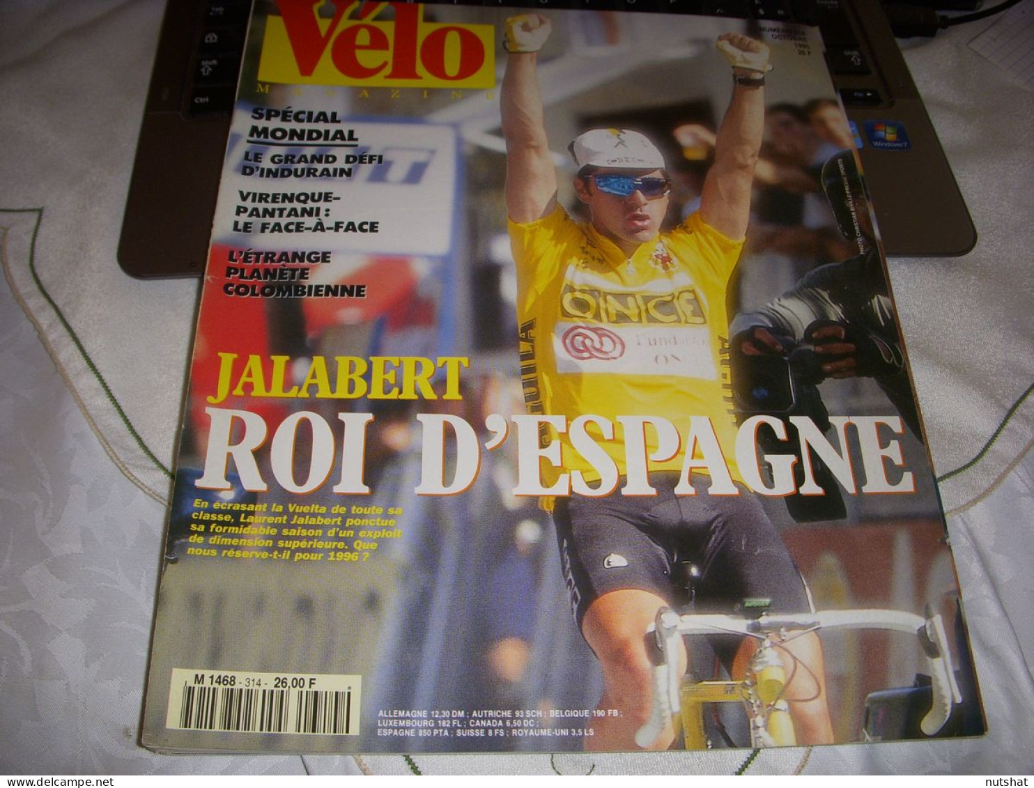 VELO MAG 314 10.1995 VUELTA 1er JALABERT VIRENQUE PANTANI MAGNIEN INDURAIN - Sport