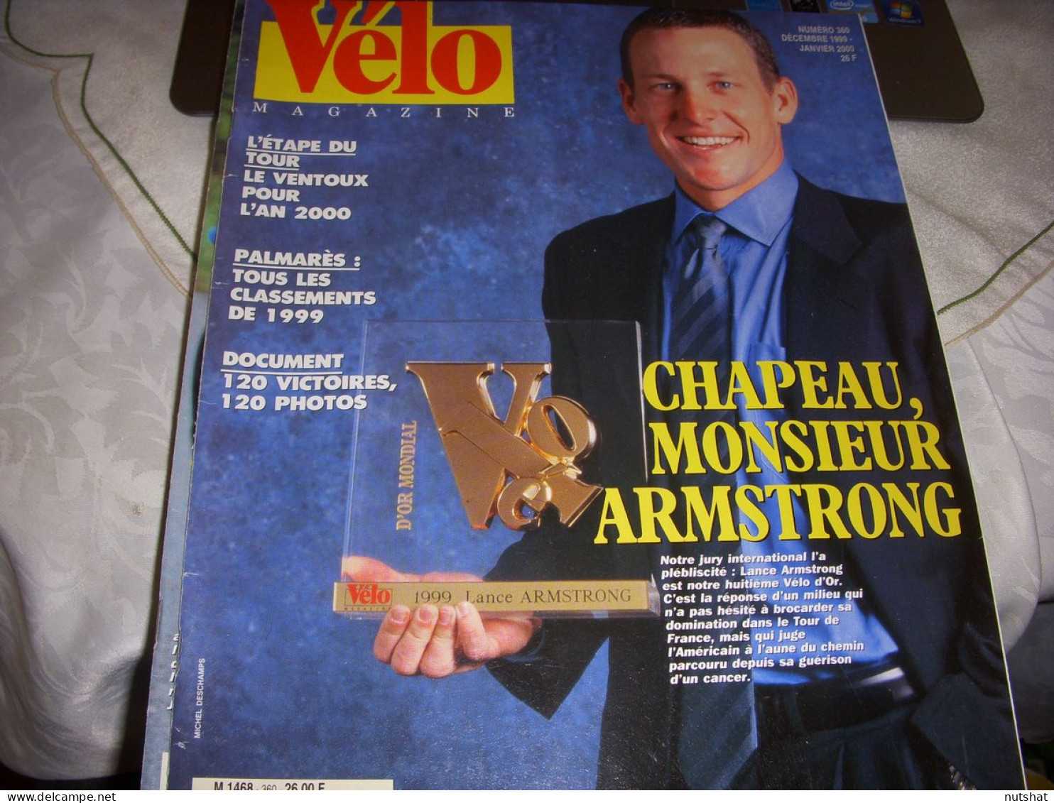 VELO MAG 360 12.1999 VELO OR AMSTRONG LIVRE OR 99 ÏSTE CHPT MONDE GANE BALLANGER - Sport