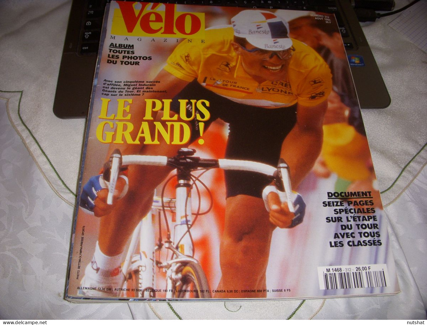 VELO MAG 312 08.1995 MIROIR DU TOUR 1er INDURAIN JALABERT IMAGES Et RESULTATS - Sport