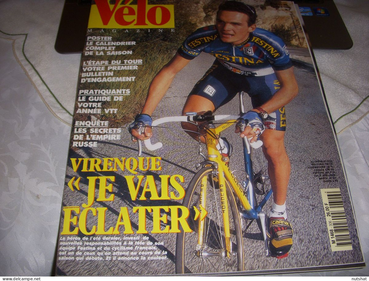 VELO MAG 306 02.1995 VIRENQUE EQUIPE Le GROUPEMENT BERZIN TCHMIL BOBRIK UGRUMOV - Deportes