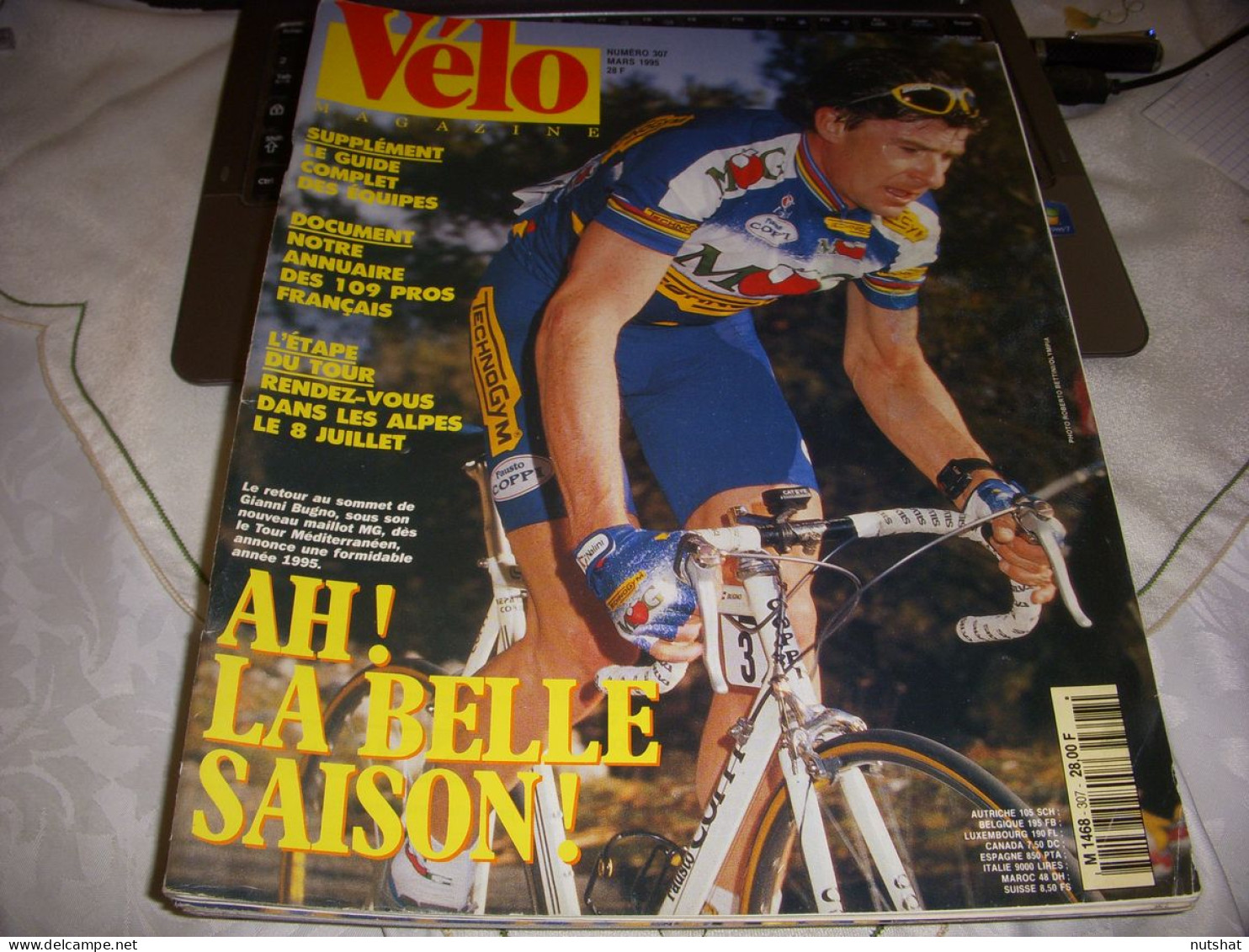 VELO MAG 307 02.1995 BUGNO LES 109 PROS FRANCAIS CALENDRIER Et EQUIPES 1995 - Sport