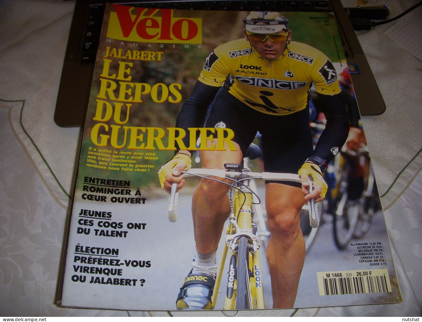 VELO MAG 309 05.1995 JALABERT VIRENQUE ROMINGER CHIAPPUCCI Bernard BOURREAU - Deportes