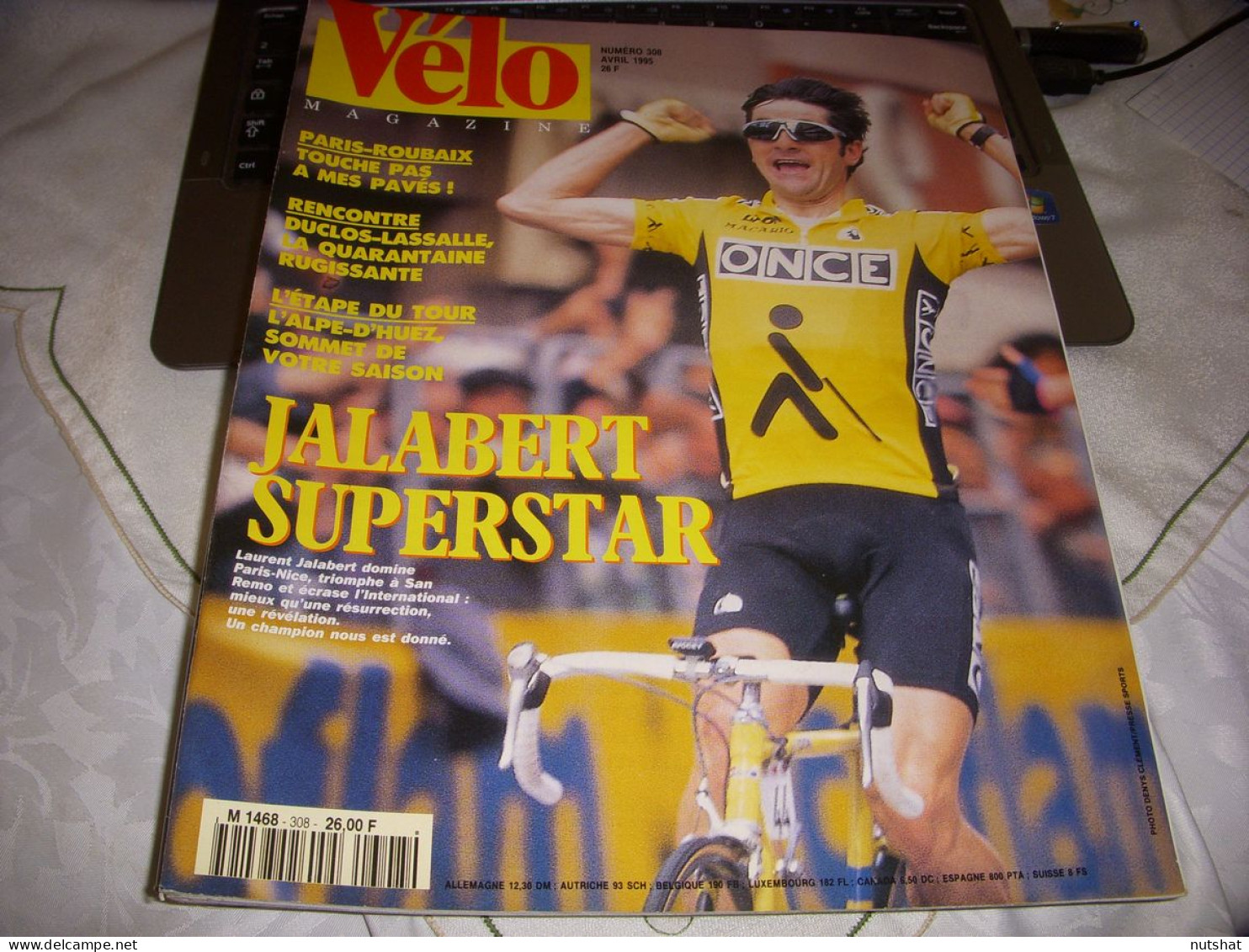 VELO MAG 308 04.1995 JALABERT SUPERSTAR PARIS ROUBAIX DUCLOS LASSALLE - Sport