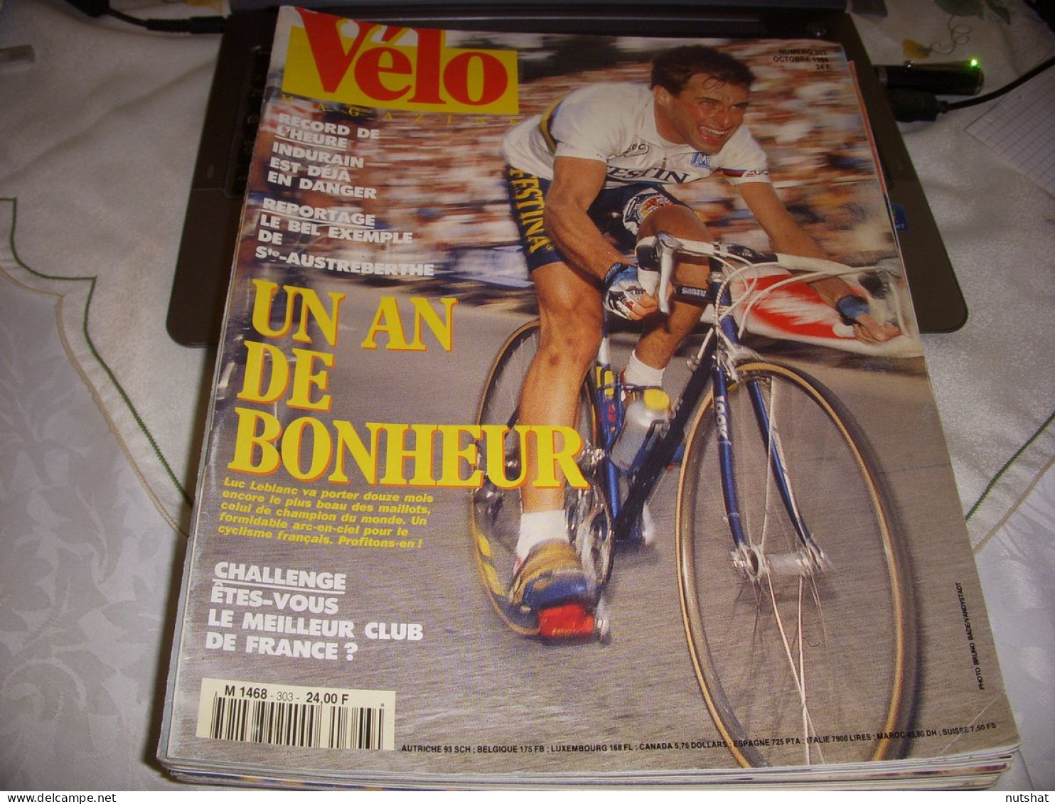 VELO MAG 303 10.1994 LEBLANC CHAMPION DU MONDE MOTTET VIRENQUE PISTE De BERCY - Sport