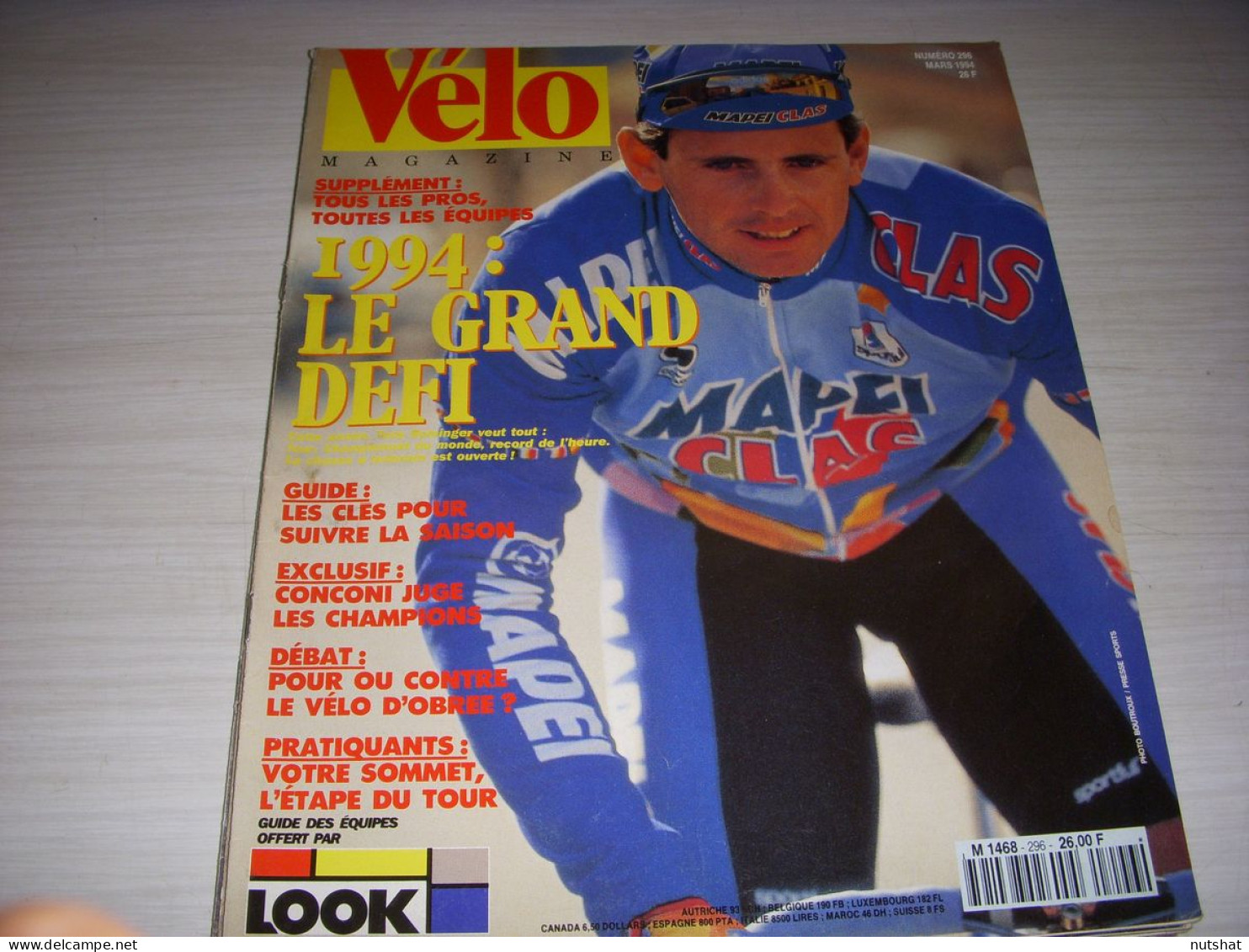 VELO MAG 296 03.1994 ROMINGER LE VELO D’OBREE Dr CONCONI CYCLO CROSS HERIJGERS - Deportes