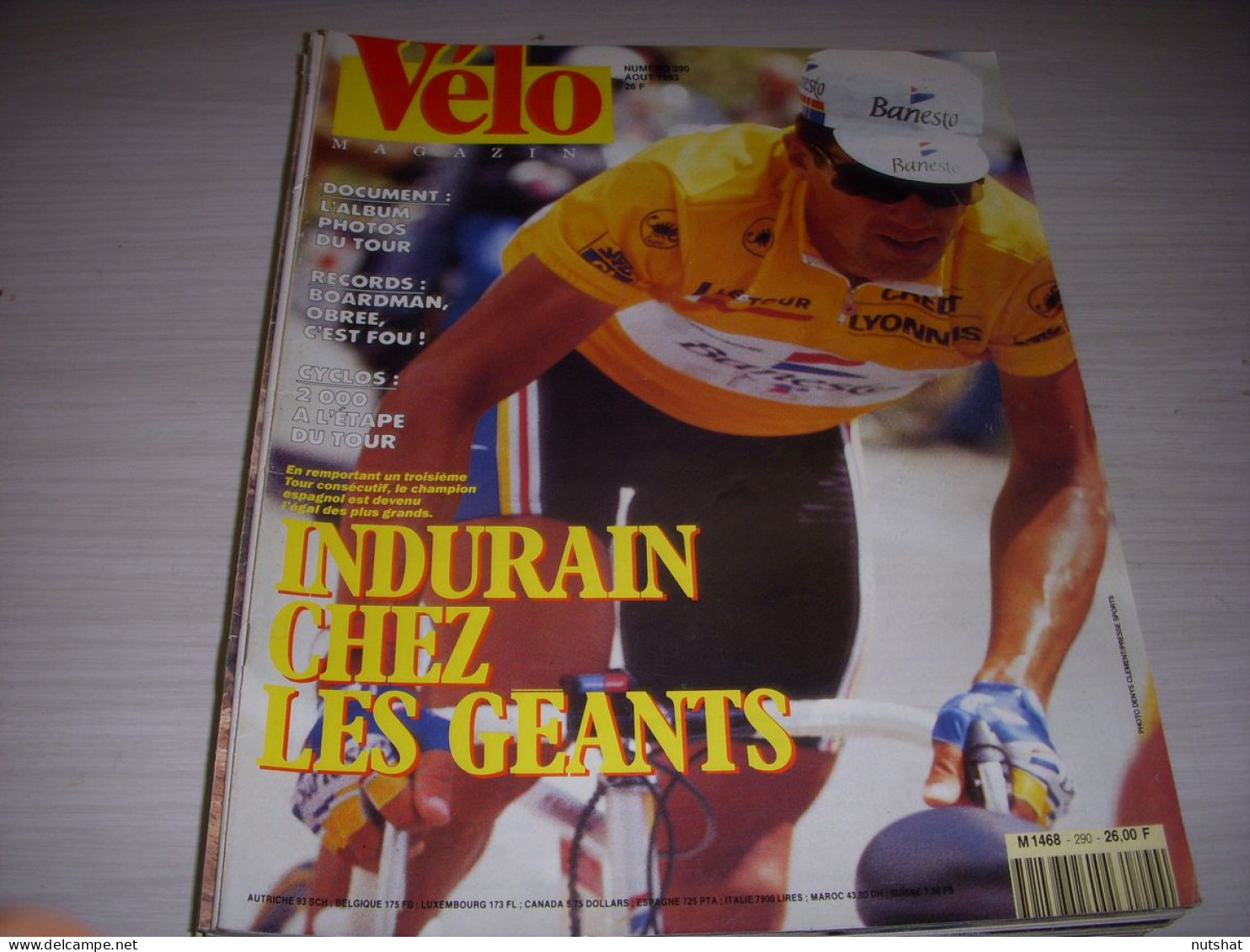 VELO MAG 290 08.1993 MIROIR Du TOUR 1er INDURAIN RECORD HEURE BOARDMAN OBREE - Sport