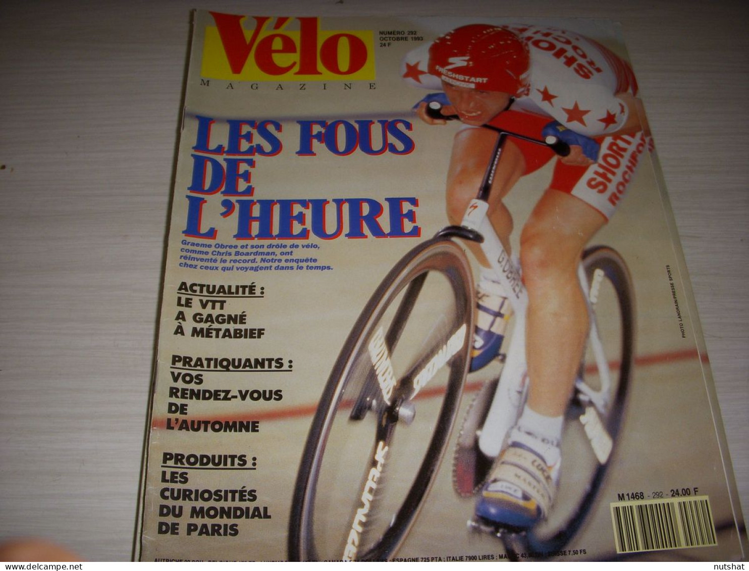 VELO MAG 292 10.1993 RECORD DE L’HEURE OBREE BOARDMAN VTT METABIEF - Sport