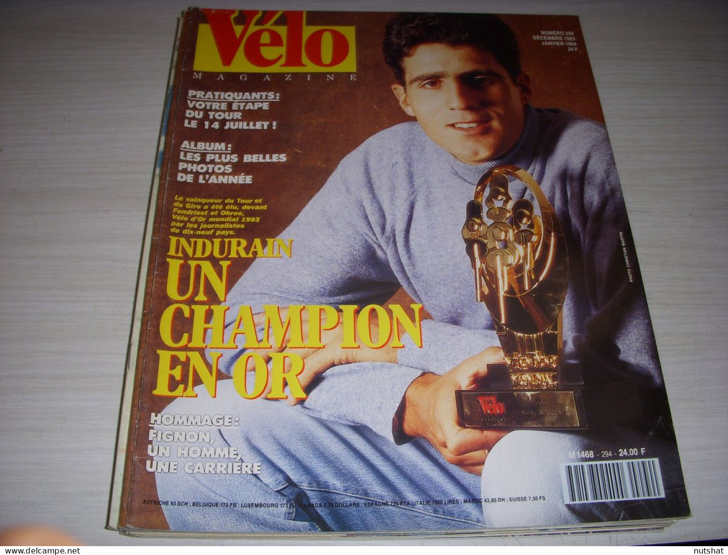 VELO MAG 294 12.1993 INDURAIN VELO D’OR HOMMAGE à FIGNON BILAN Et RESULTATS 93 - Sport