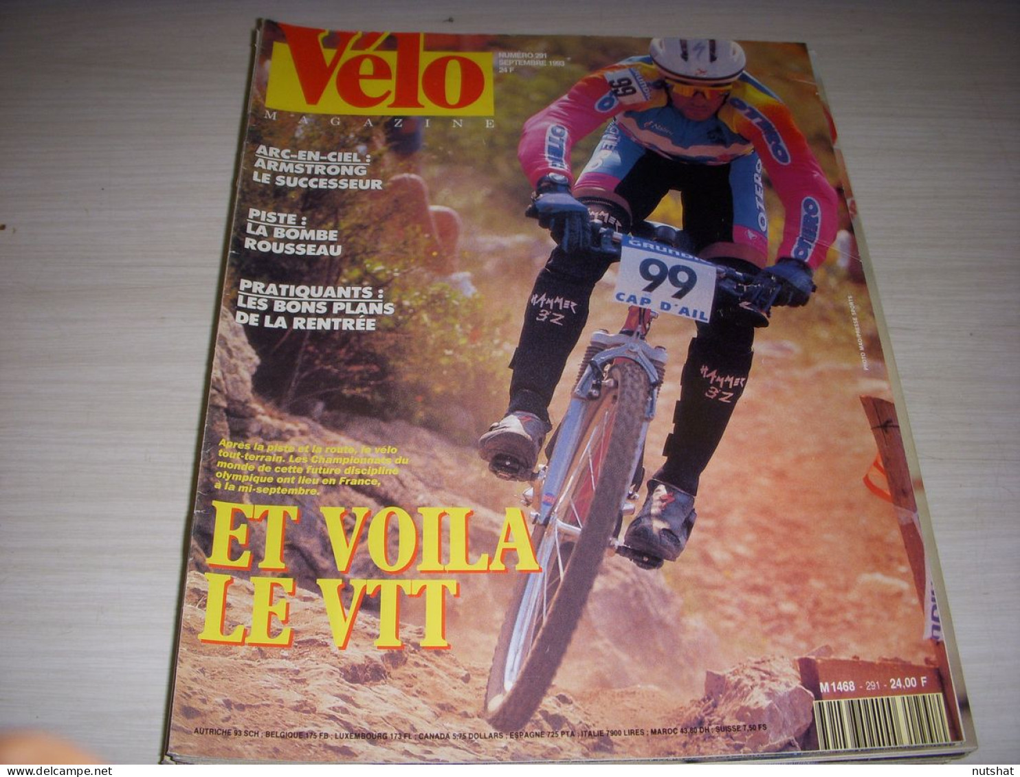 VELO MAG 291 09.1993 CHPT MONDE 1er ARMSTRONG Le VTT PISTE Florian ROUSSEAU - Sport