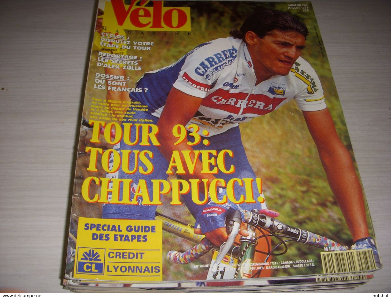 VELO MAG 289 07.1993 CHIAPPUCCI GIRO 1er INDURAIN ZULLE OBREE - Sport