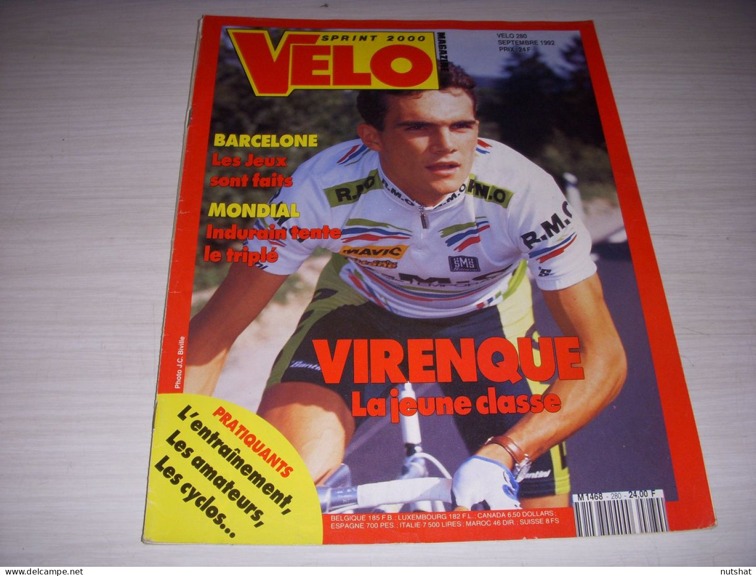 VELO MAG 280 09.1992 VIRENQUE BARCELONE INDURAIN Cécile ODIN JEUX OLYMPIQUES - Deportes