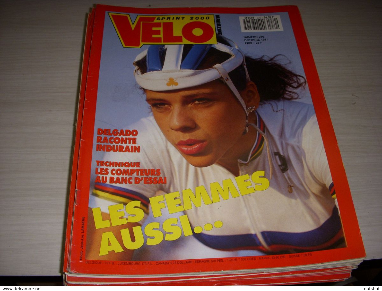 VELO MAG 270 10.1991 DELGADO INDURAIN FEMININ VAN MOORSEL PARIS BREST PBP - Deportes