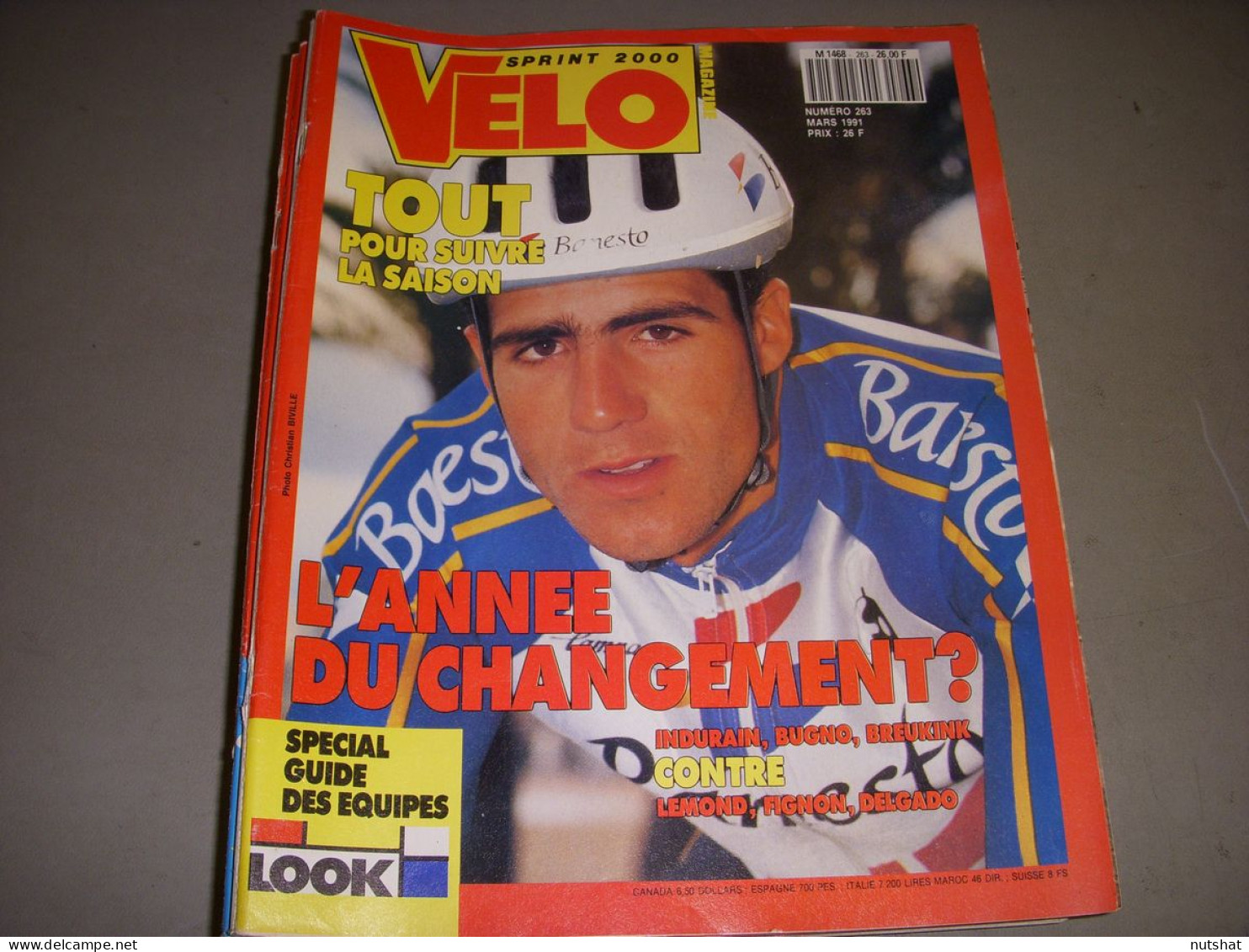 VELO MAG 263 03.1991 INDURAIN BUGNO BREUKINK LEMOND FIGNON DELGADO CARITOUX - Sport