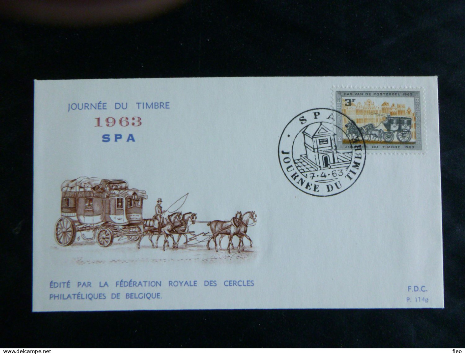 1963 1249 FDC ( Spa ) : " Dag Van De Postzegel / Journée Du Timbre " - 1961-1970