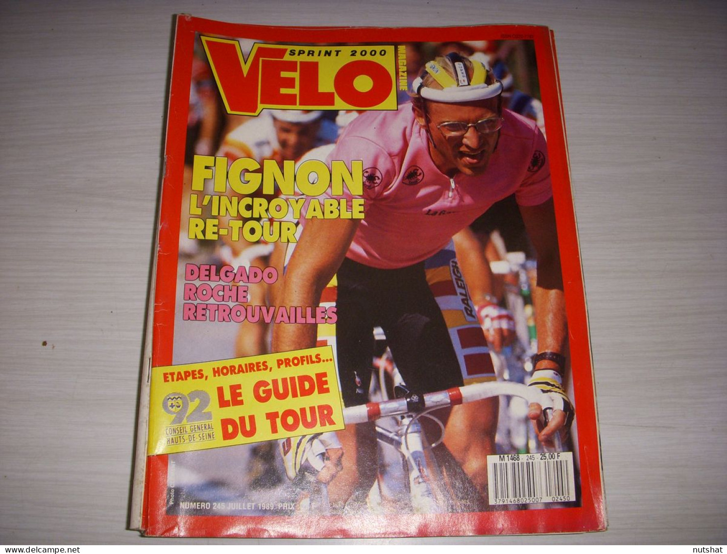 VELO MAG 245 07.1989 GIRO 1er FIGNON ROCHE DELGADO GRANDES HEURES De L'IZOARD - Deportes