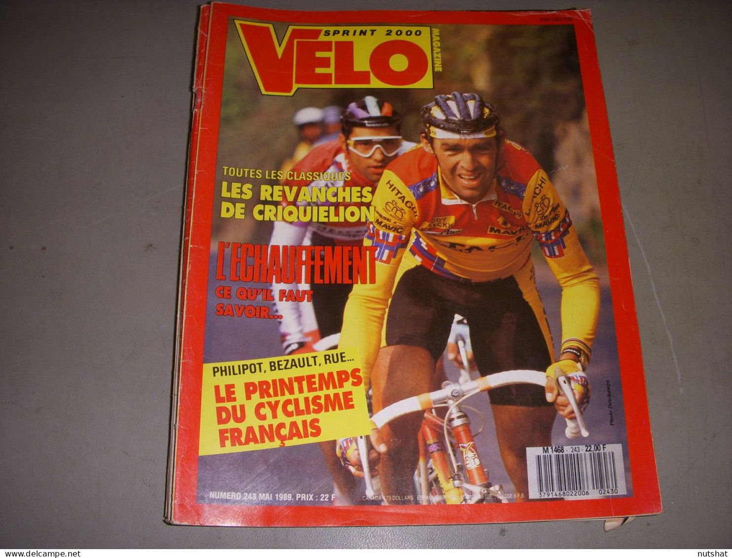 VELO MAG 243 05.1989 LES CLASSIQUES CRIQUELION KELLY BEZAULT RUE PHILIPOT - Sport