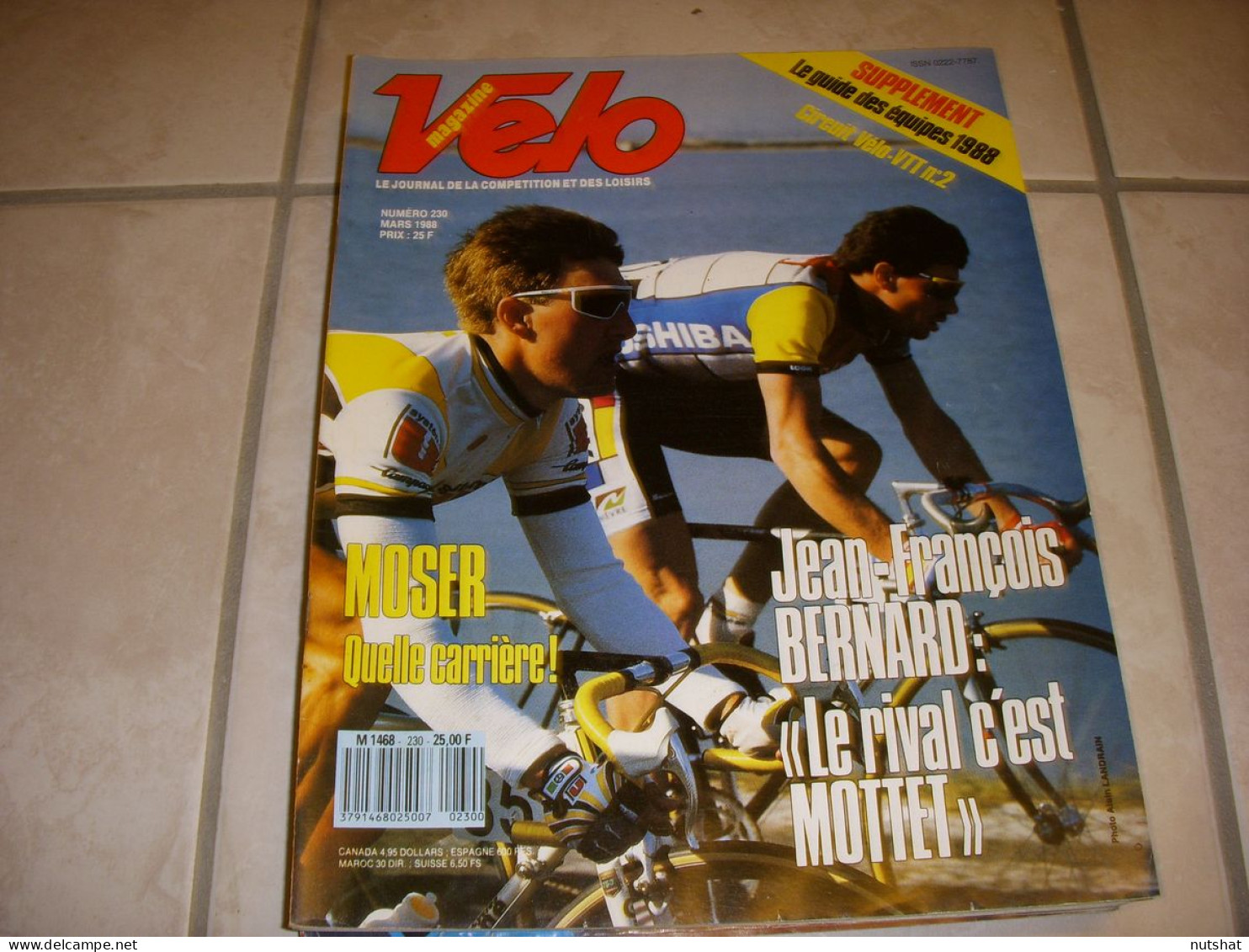 VELO MAG 230 03.1988 JF BERNARD MOTTET MANGEAS MOSER CALENDRIER 88 VAN Der POEL - Sport