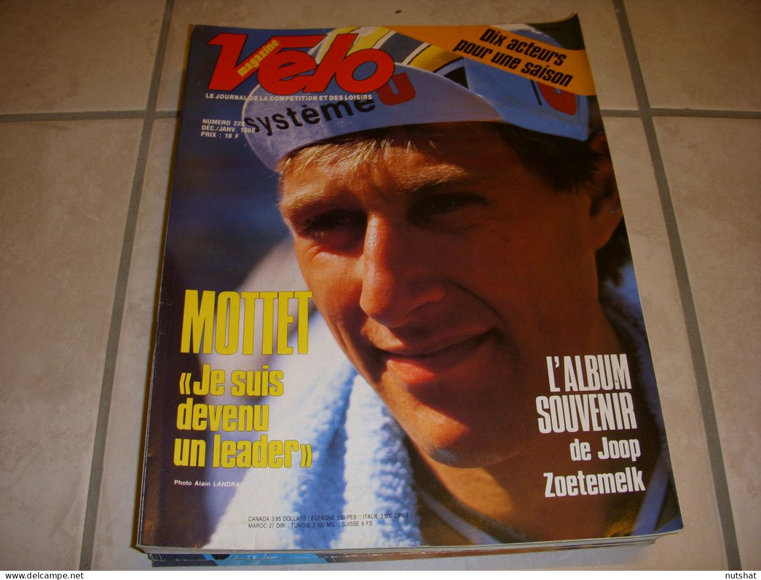 VELO MAG 228 12.1987 MOTTET ALBUM SOUVENIR De ZOETEMELK LONGO DELGADO HERRERA - Sport