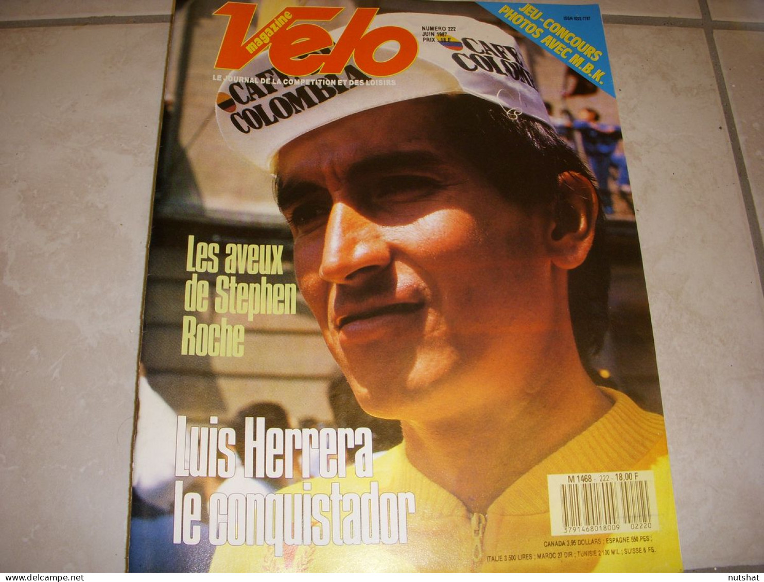 VELO MAG 222 06.1987 ROCHE VUELTA 1er HERRERA BORDEAUX PARIS 1er VALLET - Sport